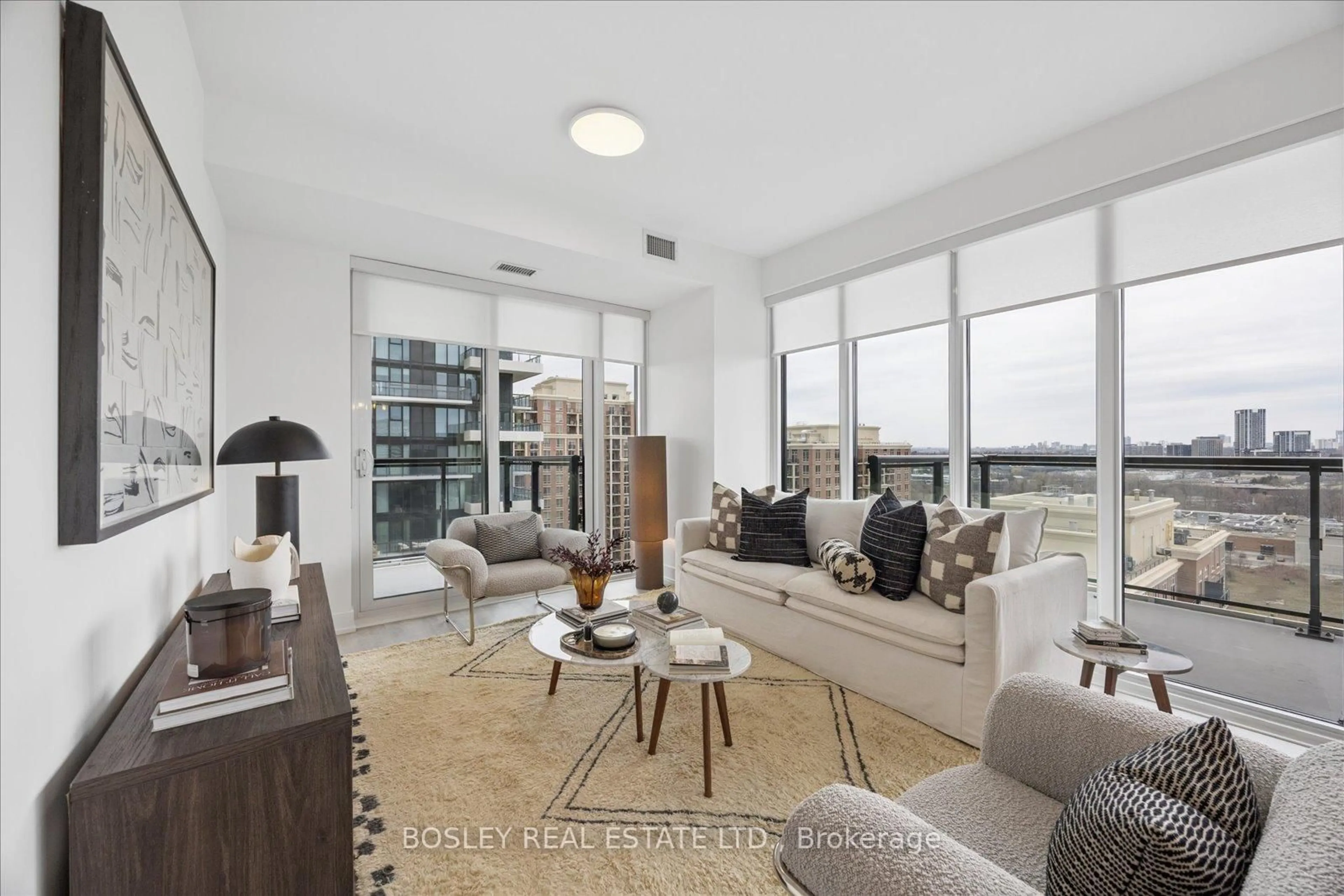 Living room with furniture, unknown for 30 Inn On The Park Dr #1603, Toronto Ontario M3C 0P7