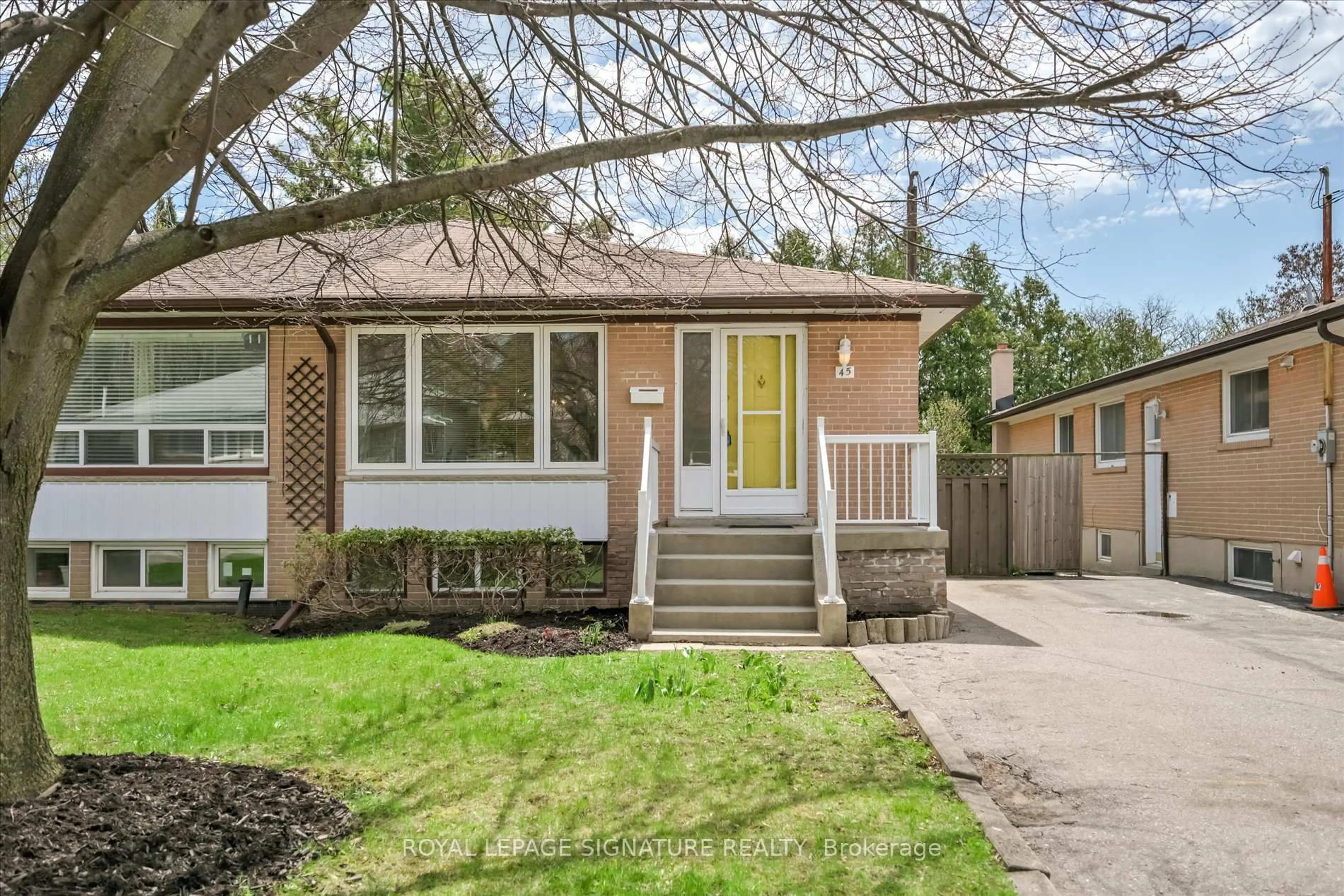 Home with brick exterior material, street for 45 Santa Barbara Rd, Toronto Ontario M2N 2C1