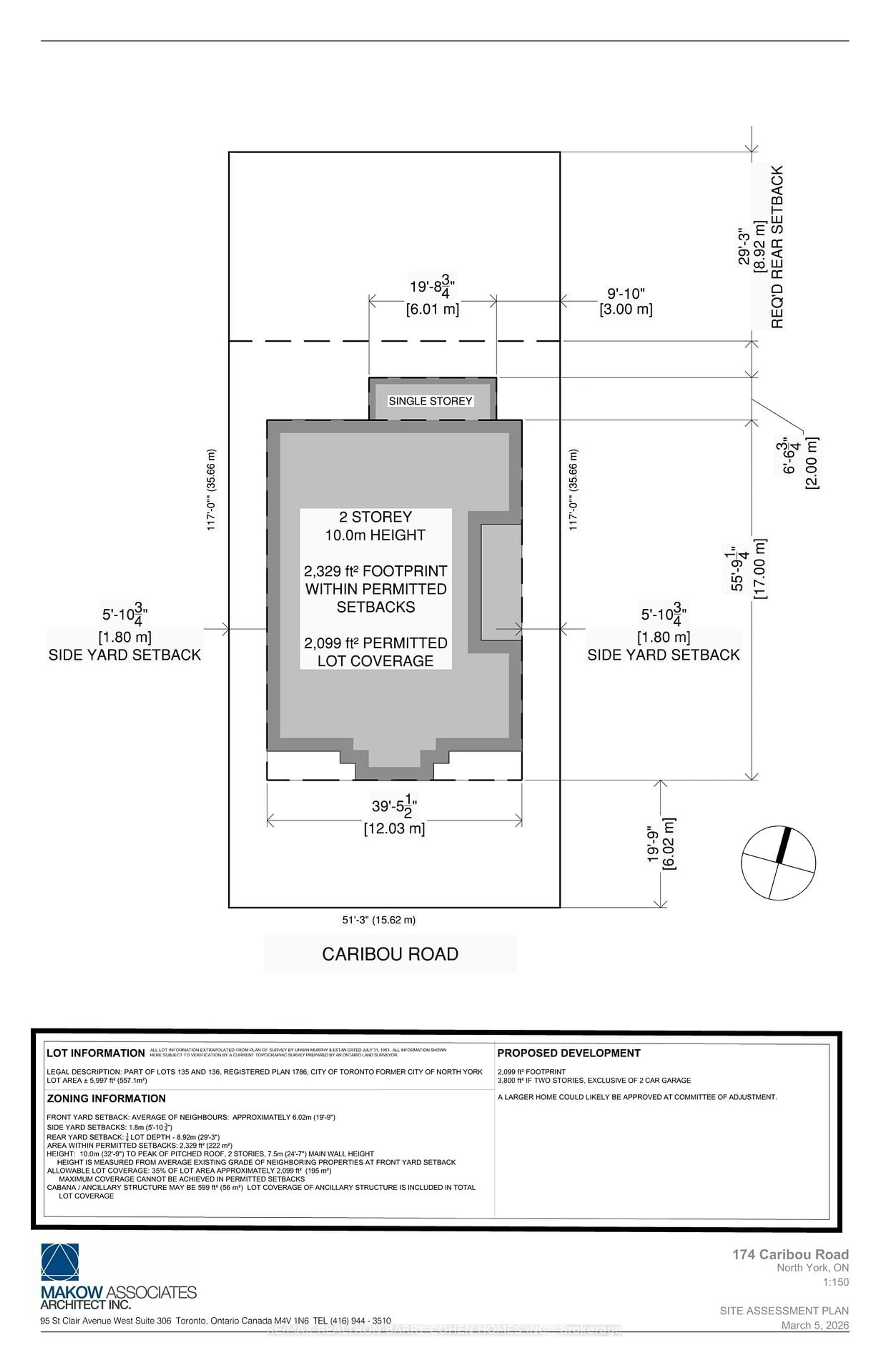Floor plan for 174 Caribou Rd, Toronto Ontario M5N 2B6