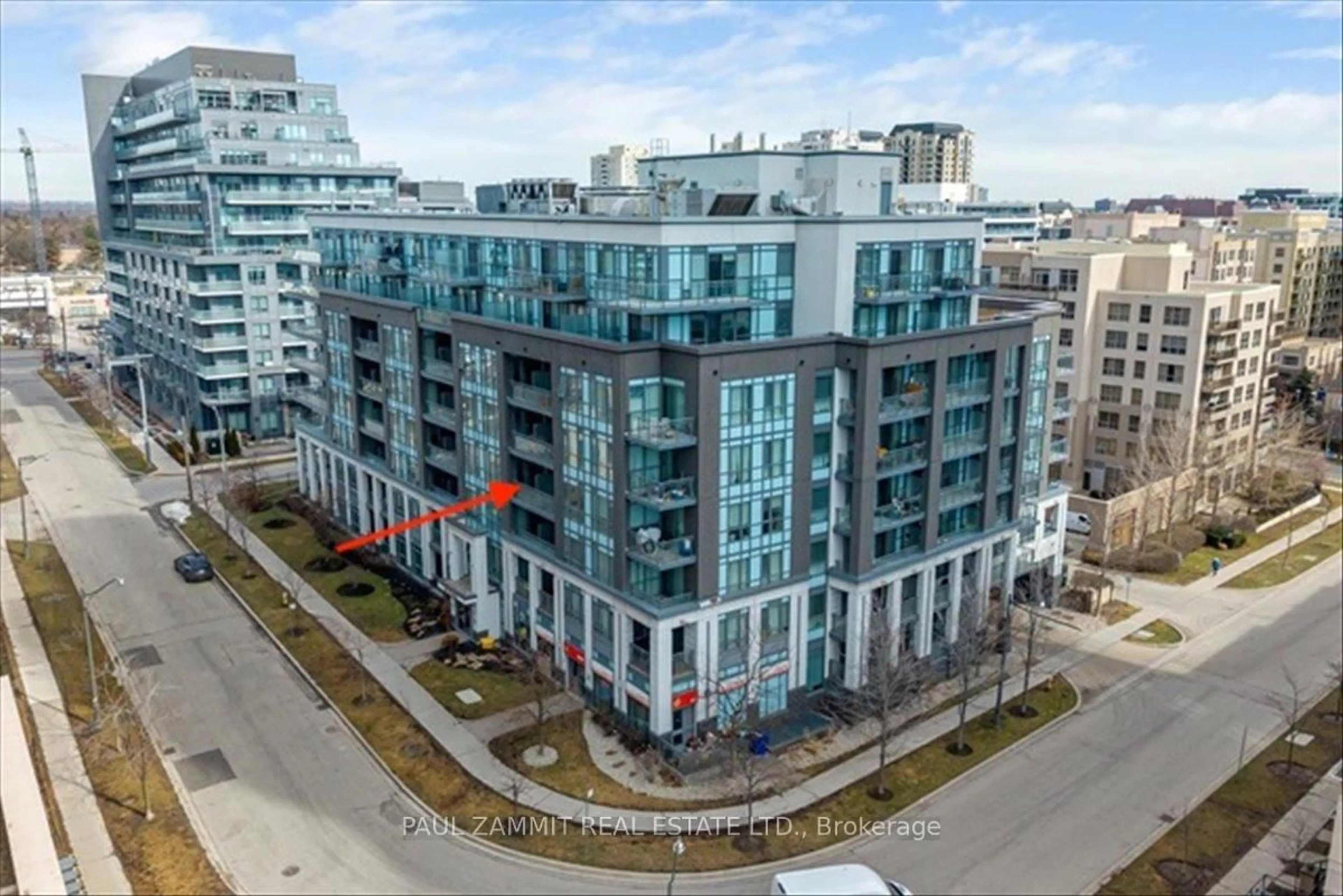 A pic from outside/outdoor area/front of a property/back of a property/a pic from drone, city buildings view from balcony for 17 Kenaston Gdns #311, Toronto Ontario M2K 0B9