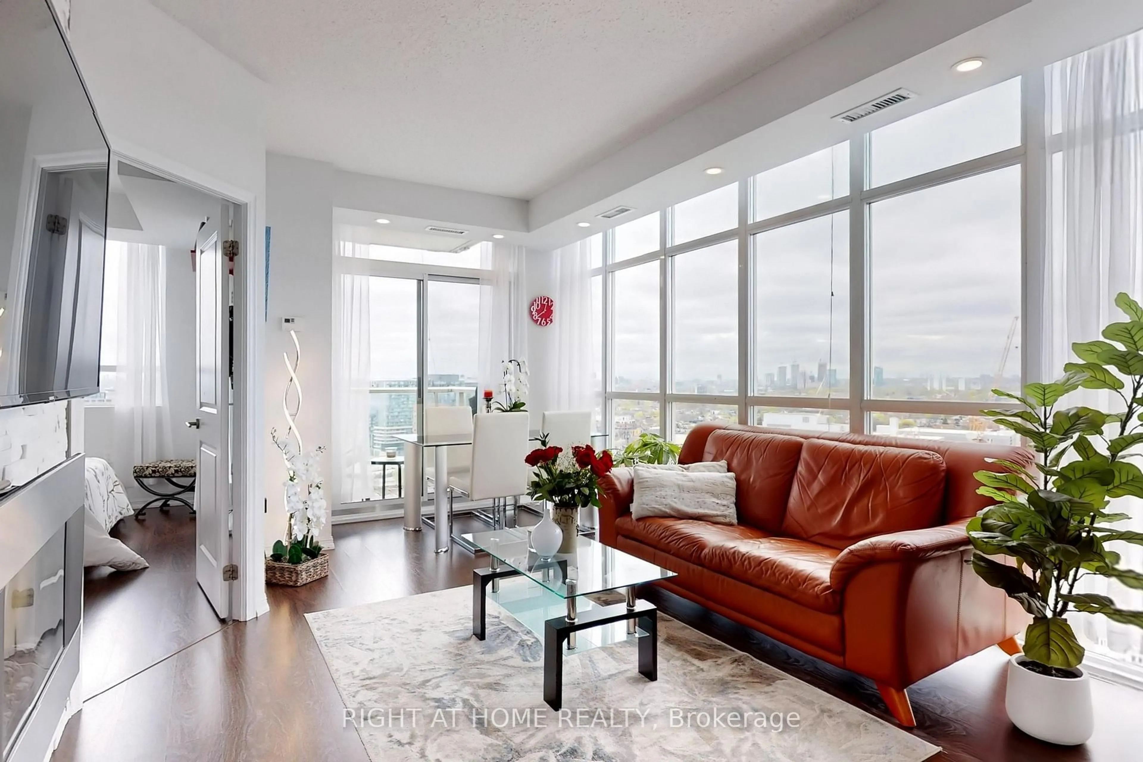 Living room with furniture, unknown for 125 Western Battery Rd #2415, Toronto Ontario M6K 3R8