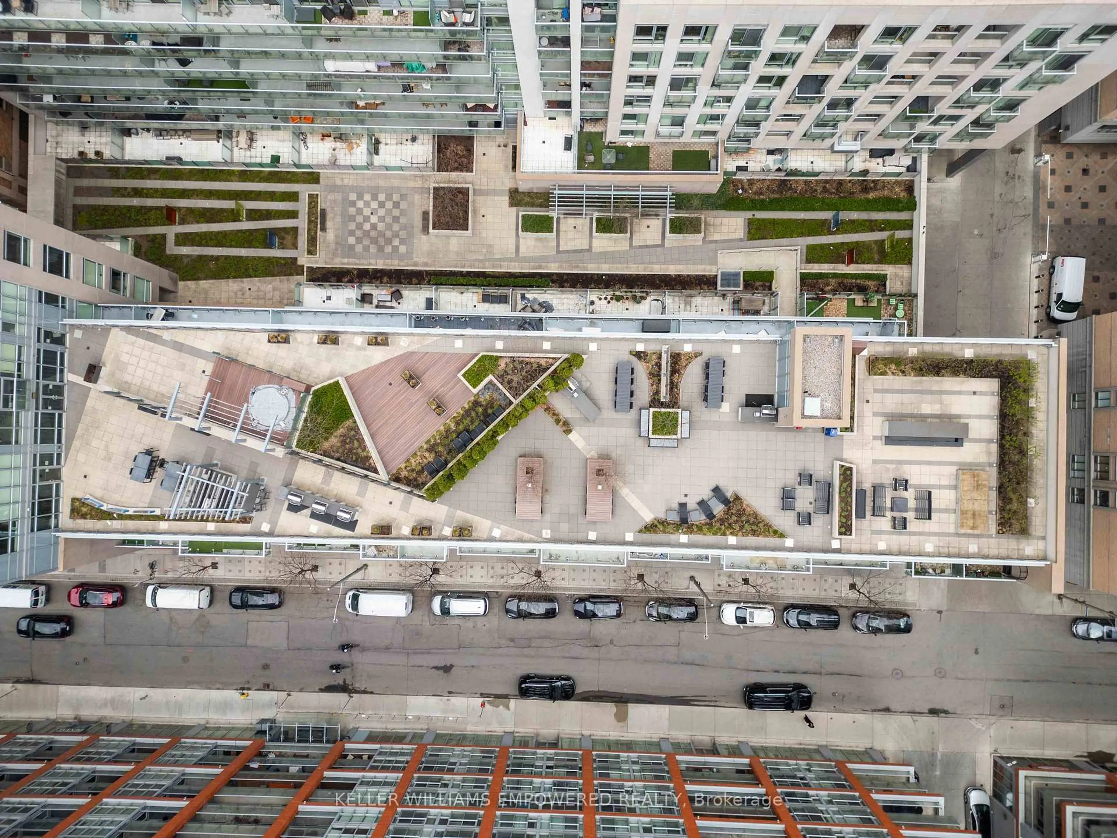 A pic from outside/outdoor area/front of a property/back of a property/a pic from drone, city buildings view from balcony for 30 Nelson St #314, Toronto Ontario M5V 0H5