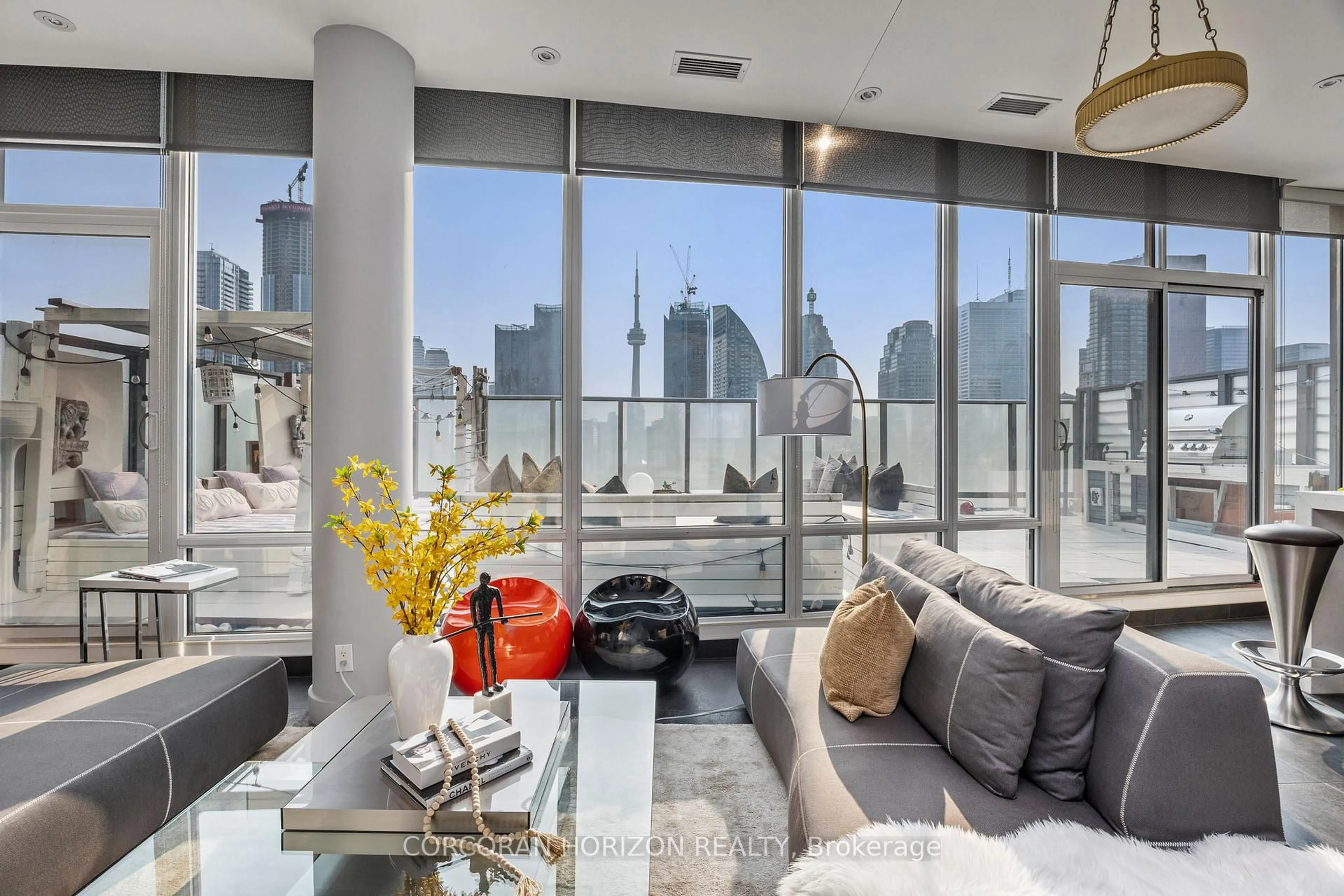 Living room with furniture, unknown for 1 Market St #PH01, Toronto Ontario M5E 0A2