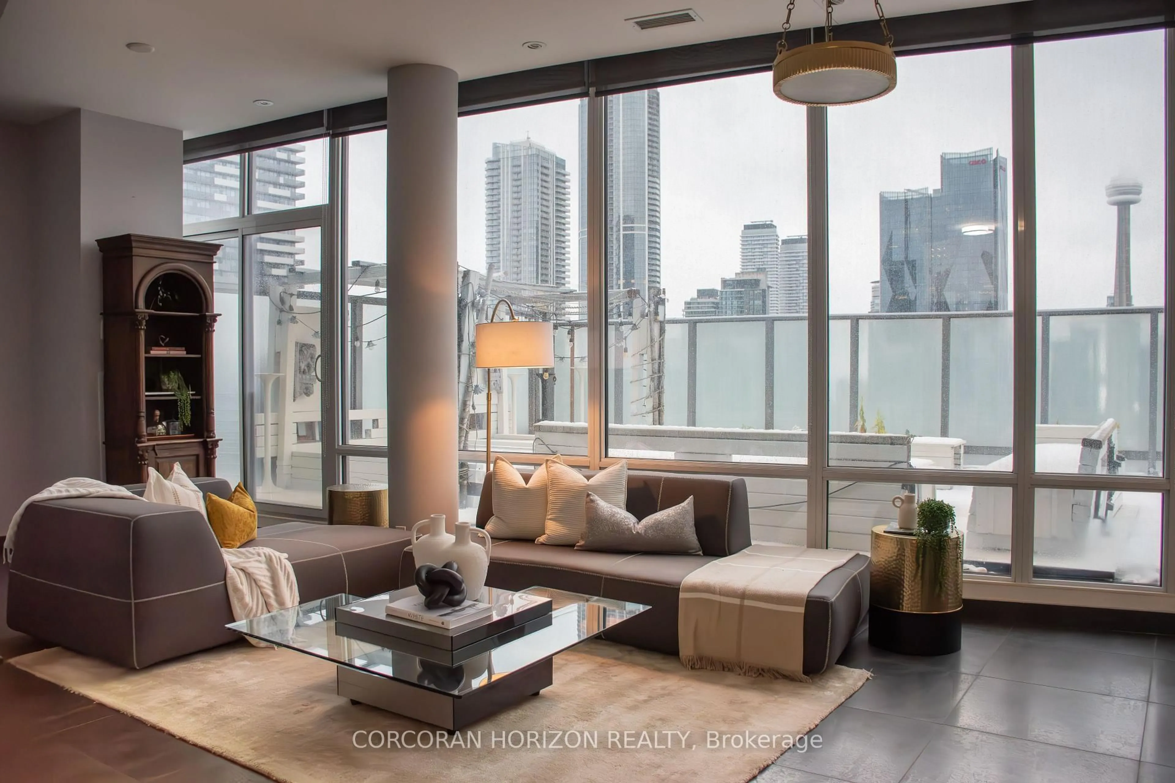 Living room with furniture, unknown for 1 Market St #PH01, Toronto Ontario M5E 0A2