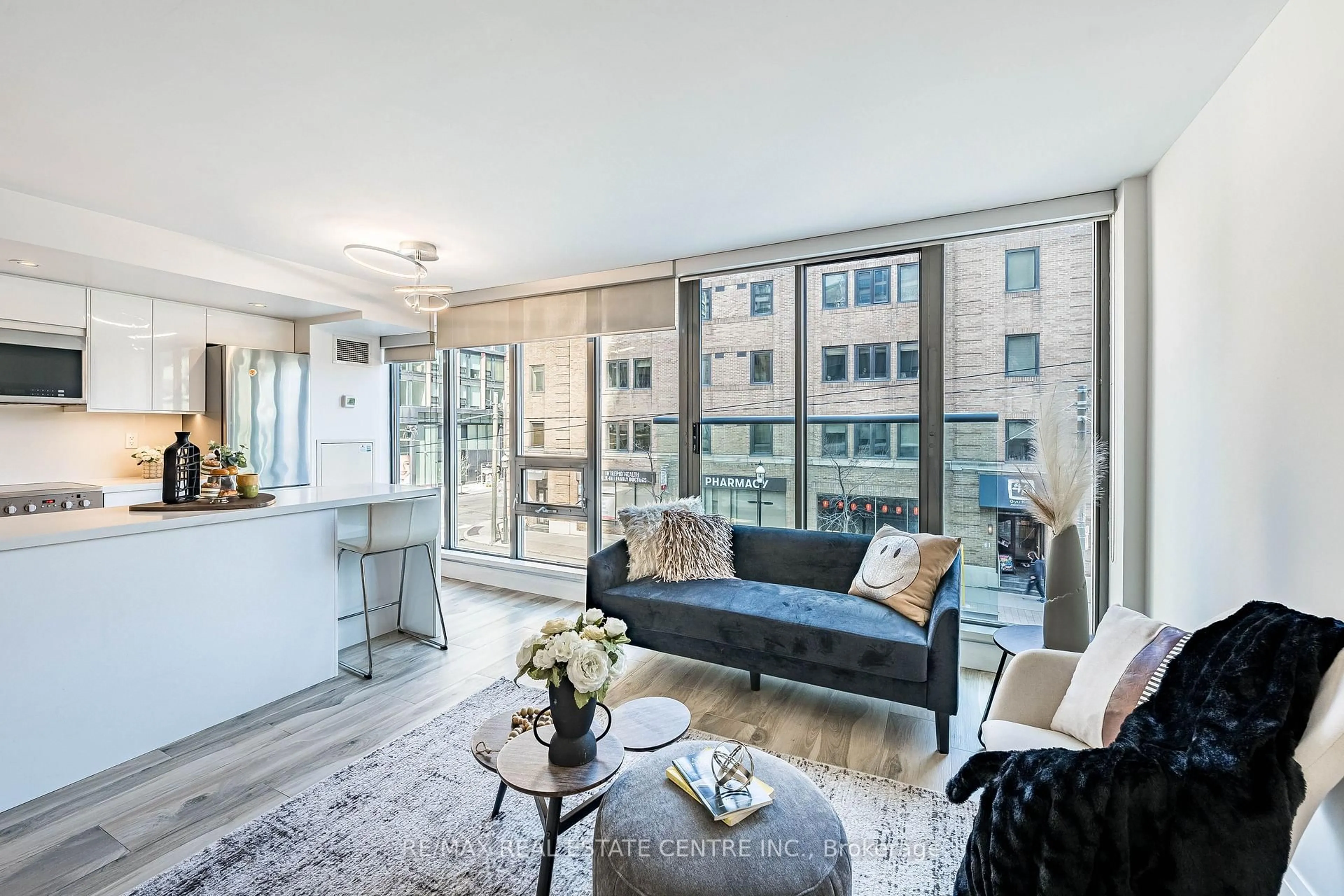 Living room with furniture, unknown for 33 Lombard St #216, Toronto Ontario M5C 3H8