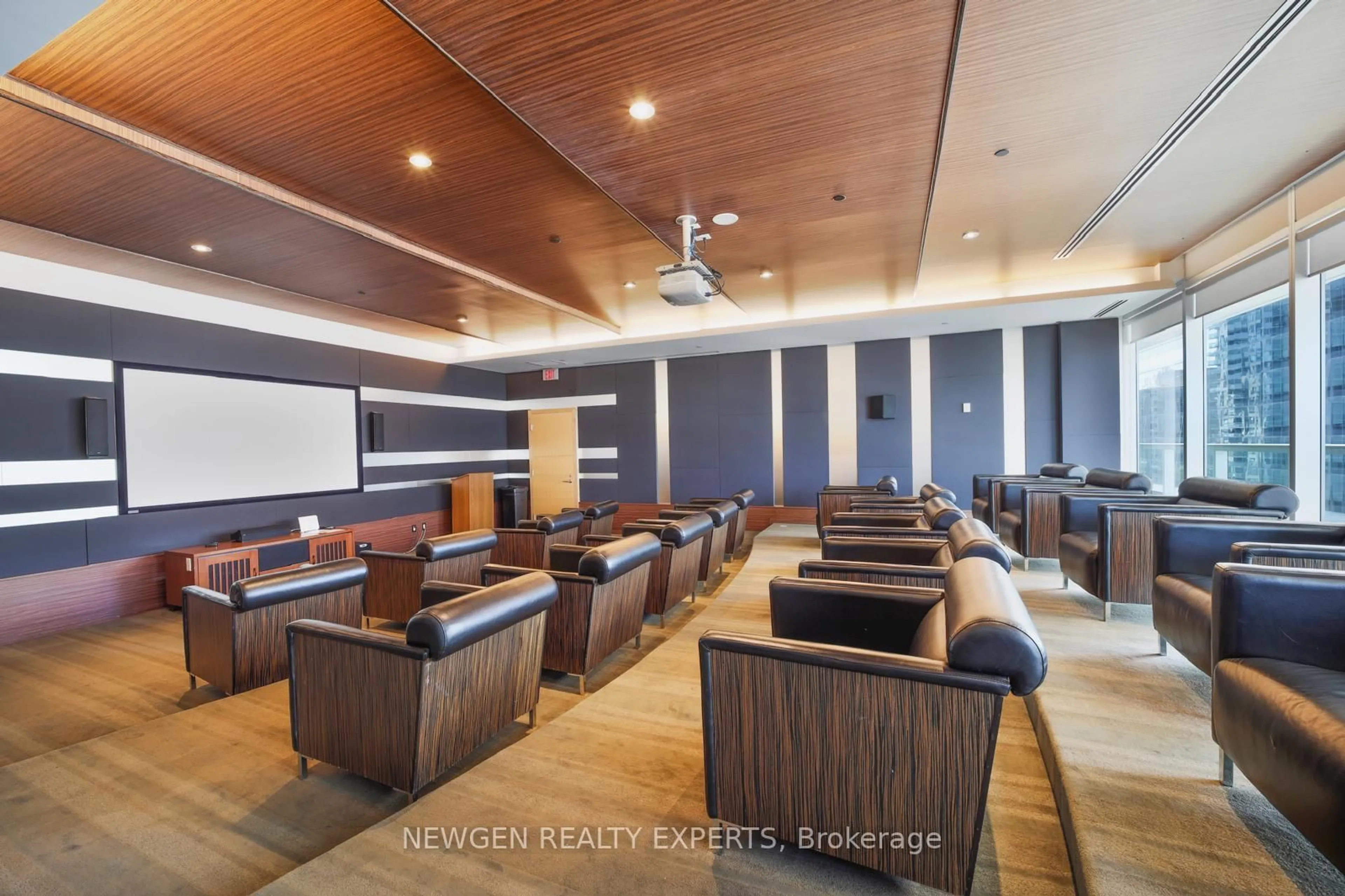 Home theater for 55 Bremner Blvd #1506, Toronto Ontario M5J 0A6
