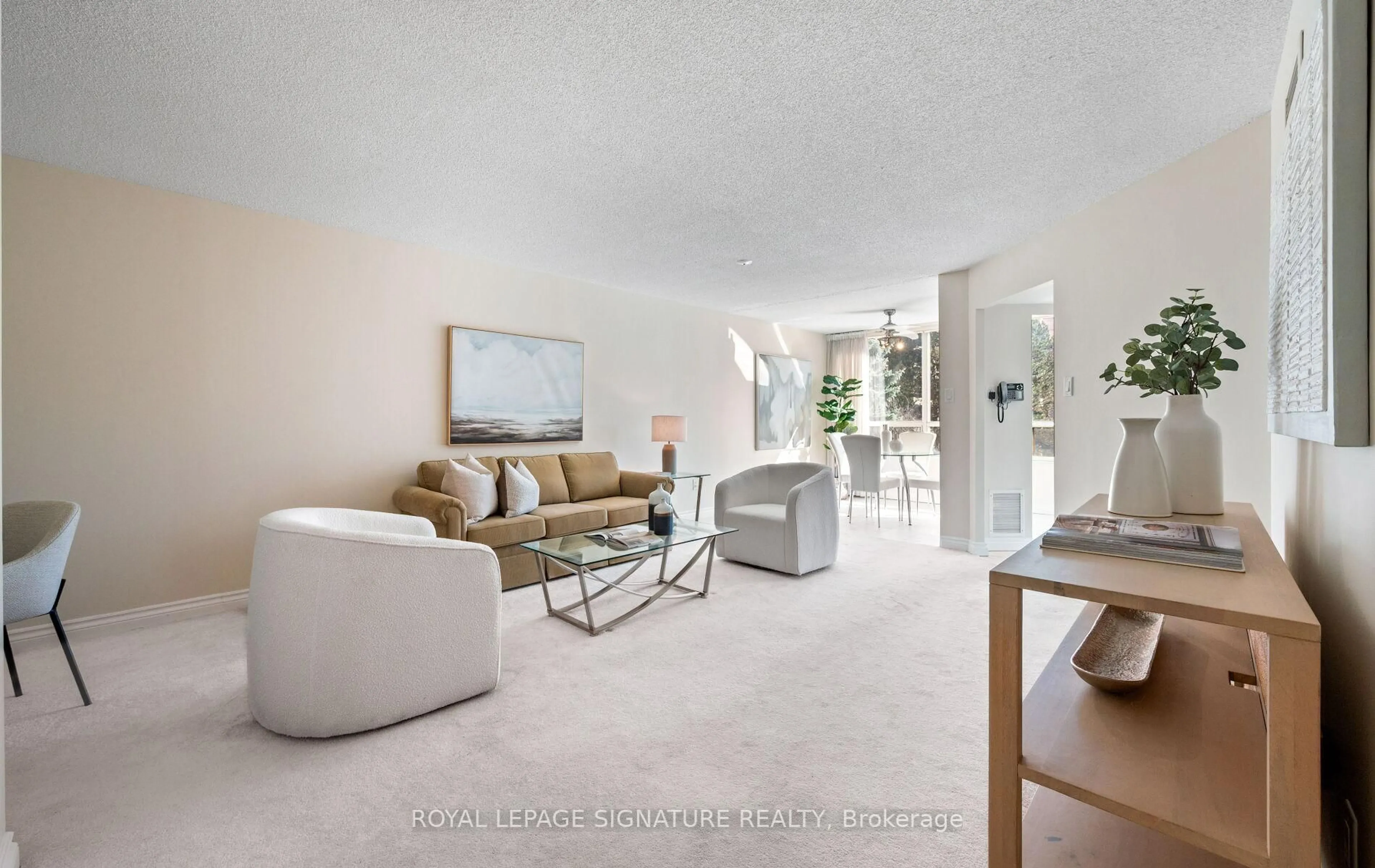 Living room with furniture, ceramic/tile floor for 1210 Don Mills Rd #324, Toronto Ontario M3B 3N9