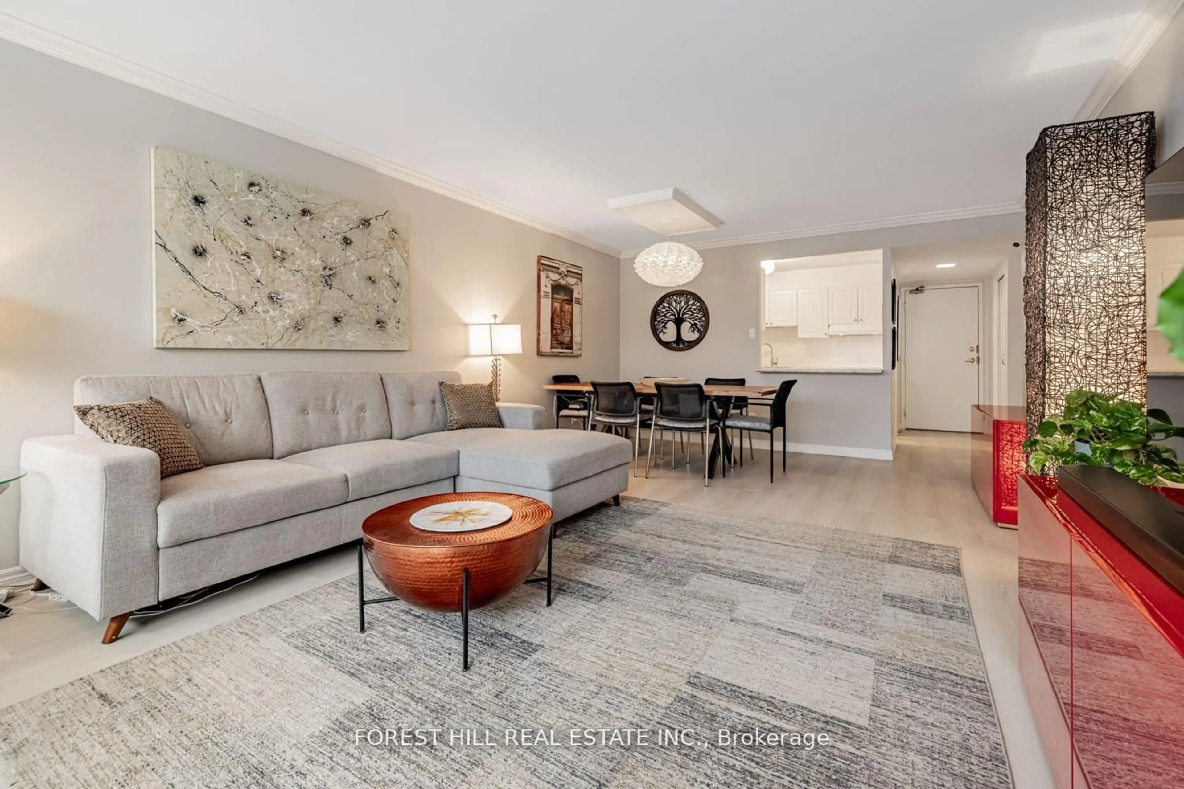 Living room with furniture, unknown for 20 Fashion Rose Way #415, Toronto Ontario M2N 6B5
