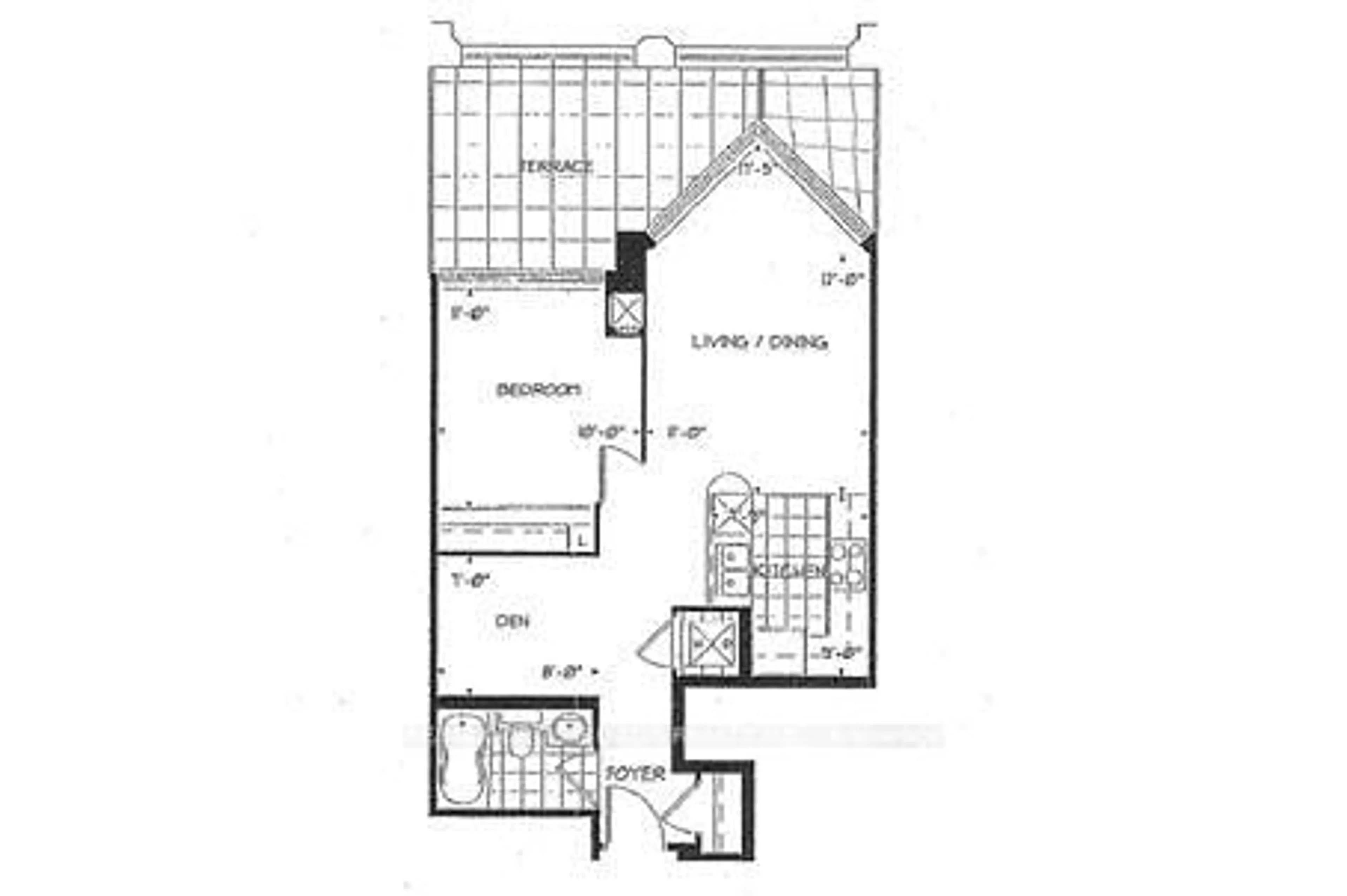 Floor plan for 10 Northtown Way #314, Toronto Ontario M2N 7L4