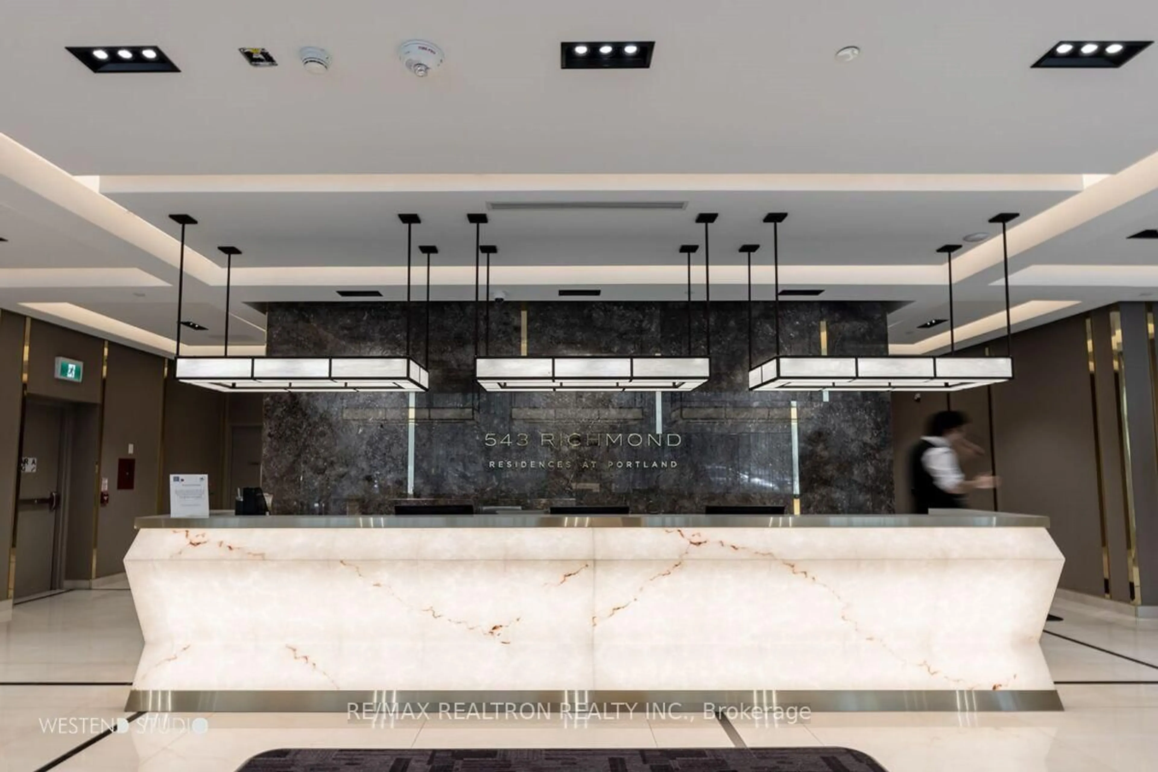 Contemporary kitchen, ceramic/tile floor for 543 Richmond St #1220, Toronto Ontario M5V 0W9