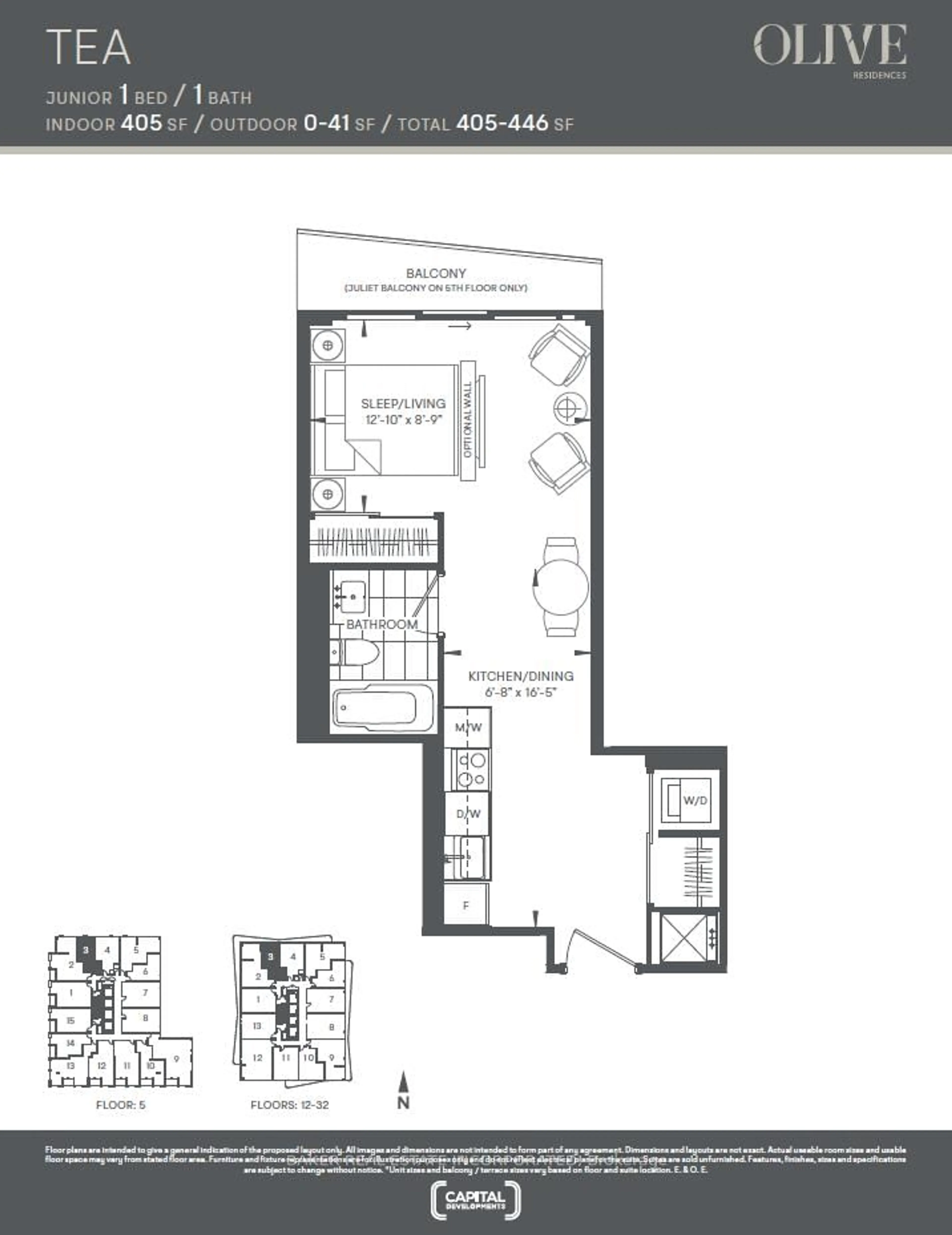 Floor plan for 36 Olive Ave #2103, Toronto Ontario M2N 0M4