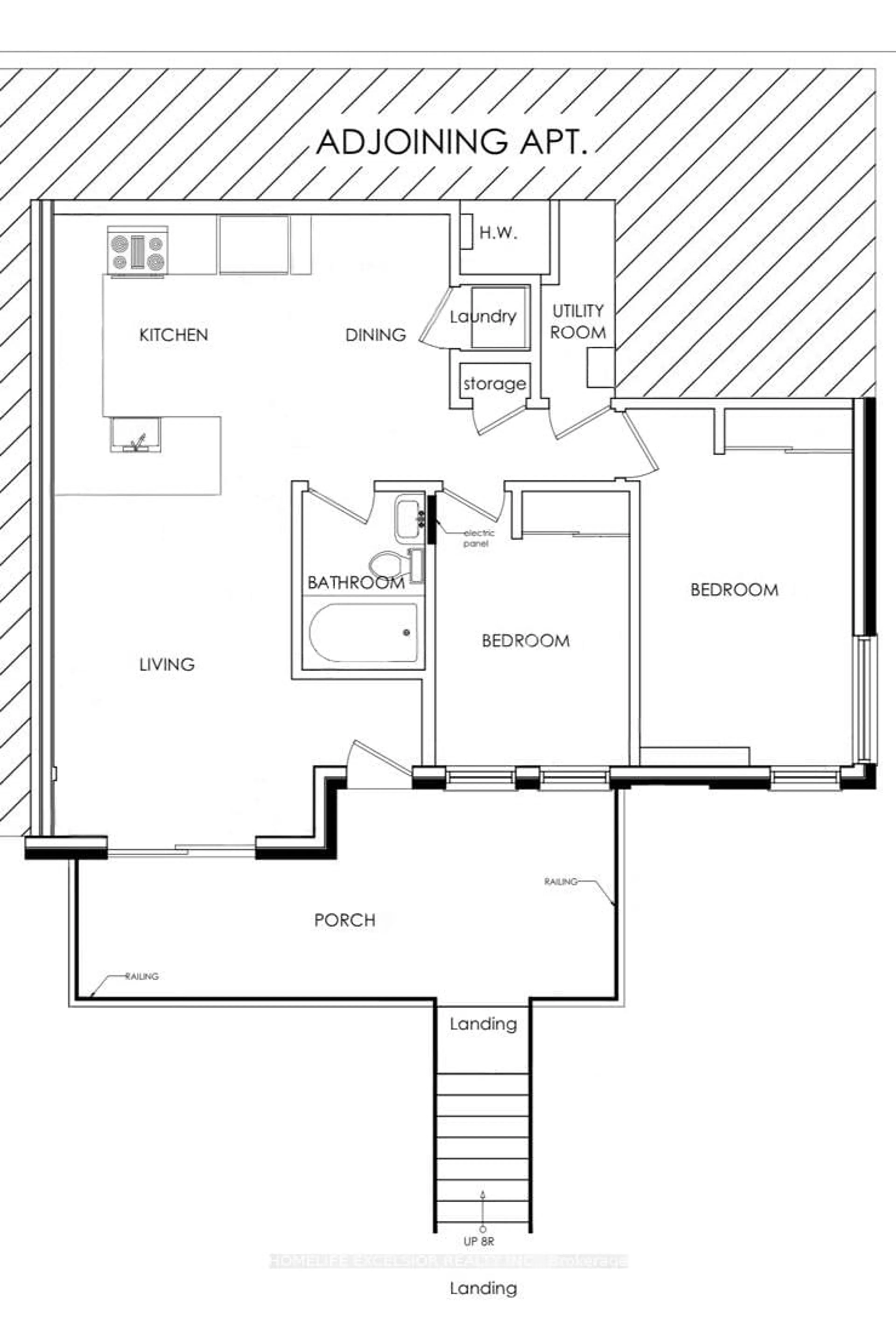 Floor plan for 1837 Eglinton Ave #226, Toronto Ontario M4A 2Y4