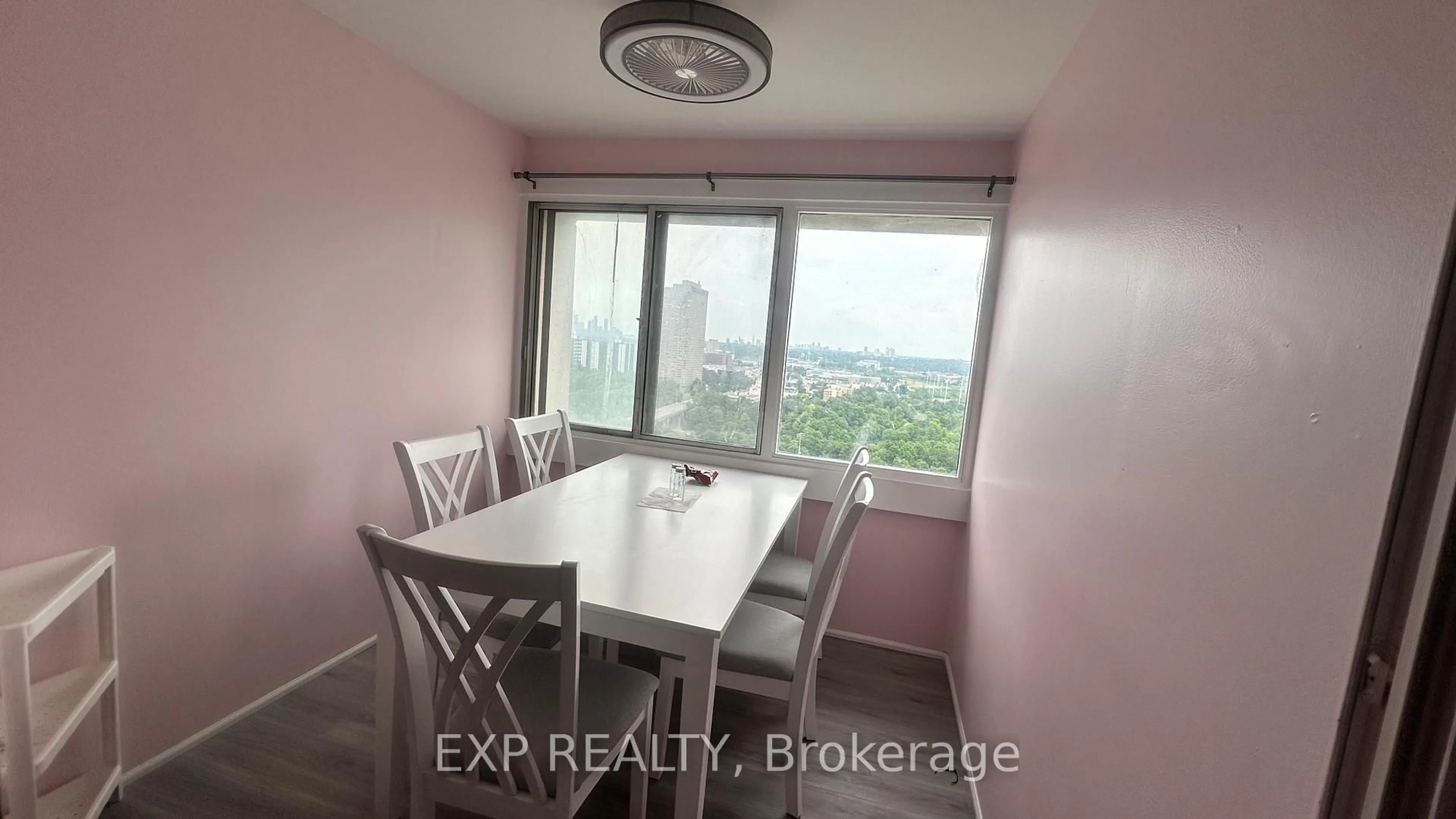 Dining room, wood/laminate floor for 725 Donmills Rd #2506, Toronto Ontario M3C 1S8