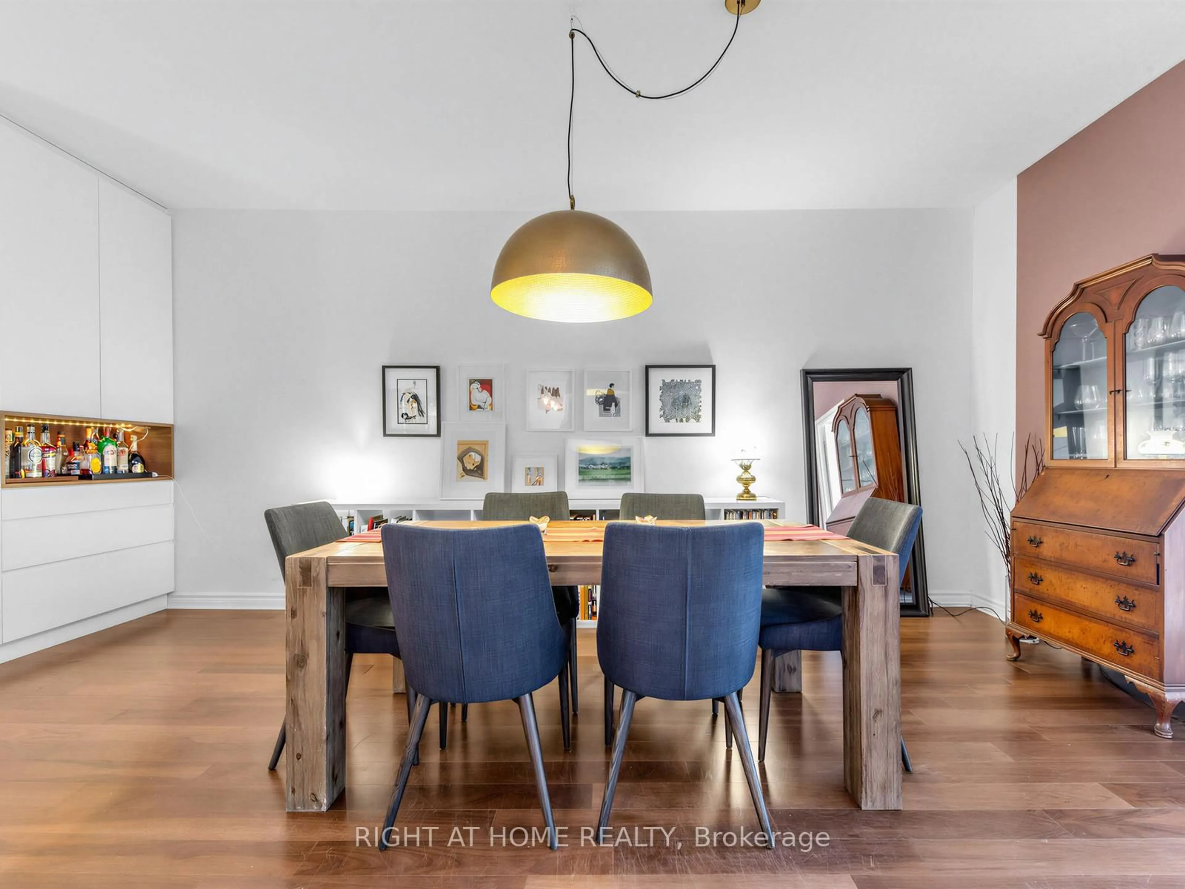 Dining room, wood/laminate floor for 11 Christie St #406, Toronto Ontario M6G 4C3