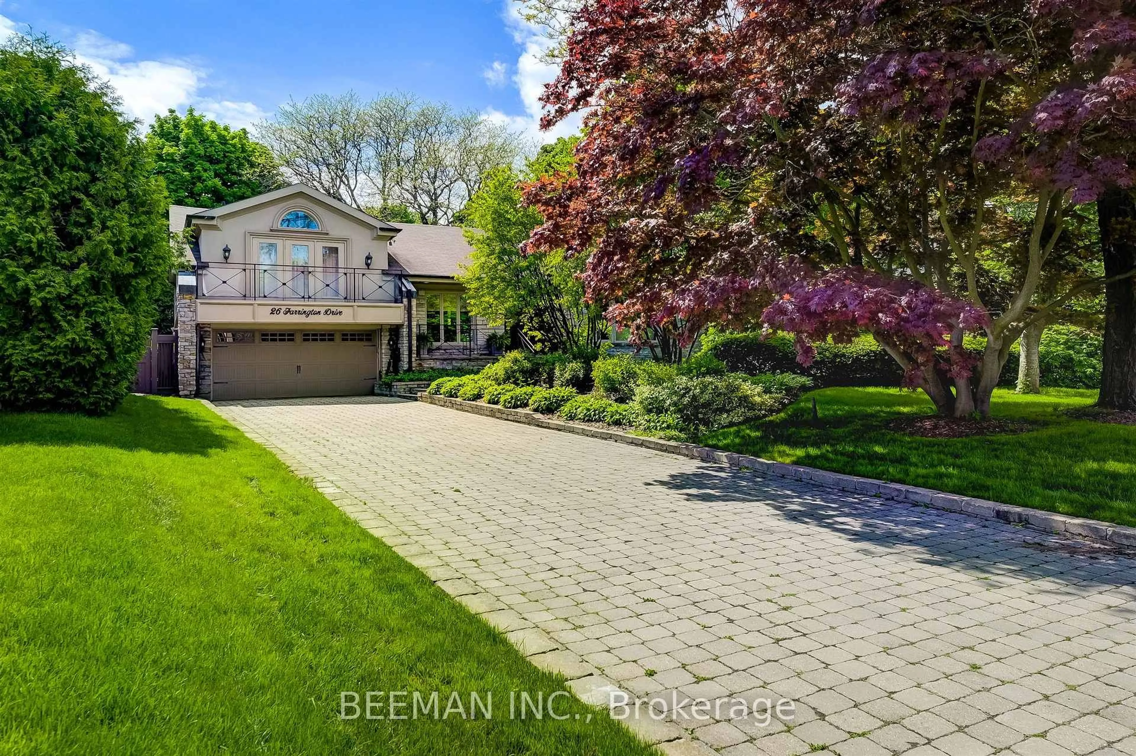 Home with brick exterior material, street for 26 Farrington Dr, Toronto Ontario M2L 2B6