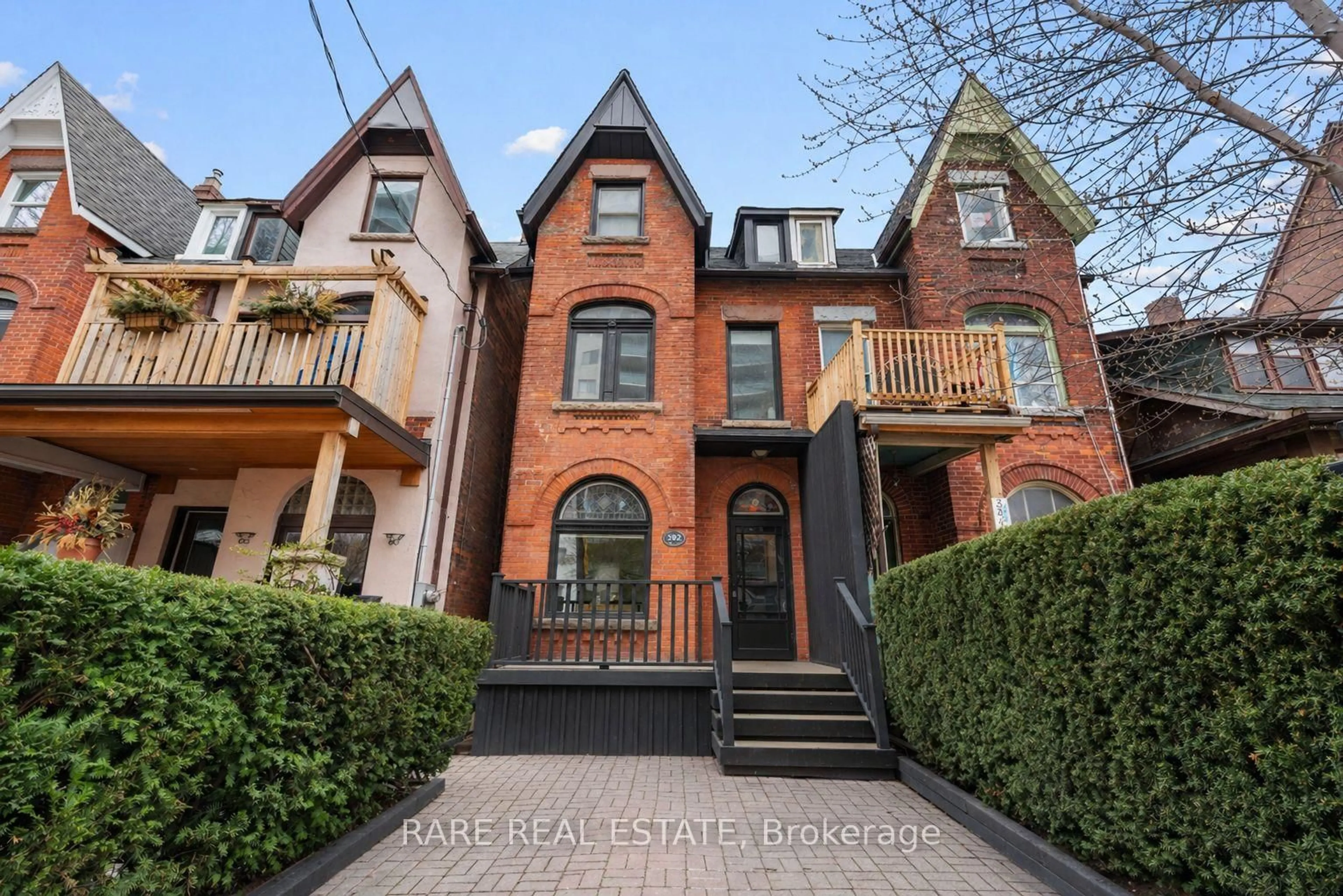 Home with brick exterior material, street for 382 Rusholme Rd, Toronto Ontario M6H 2Z5