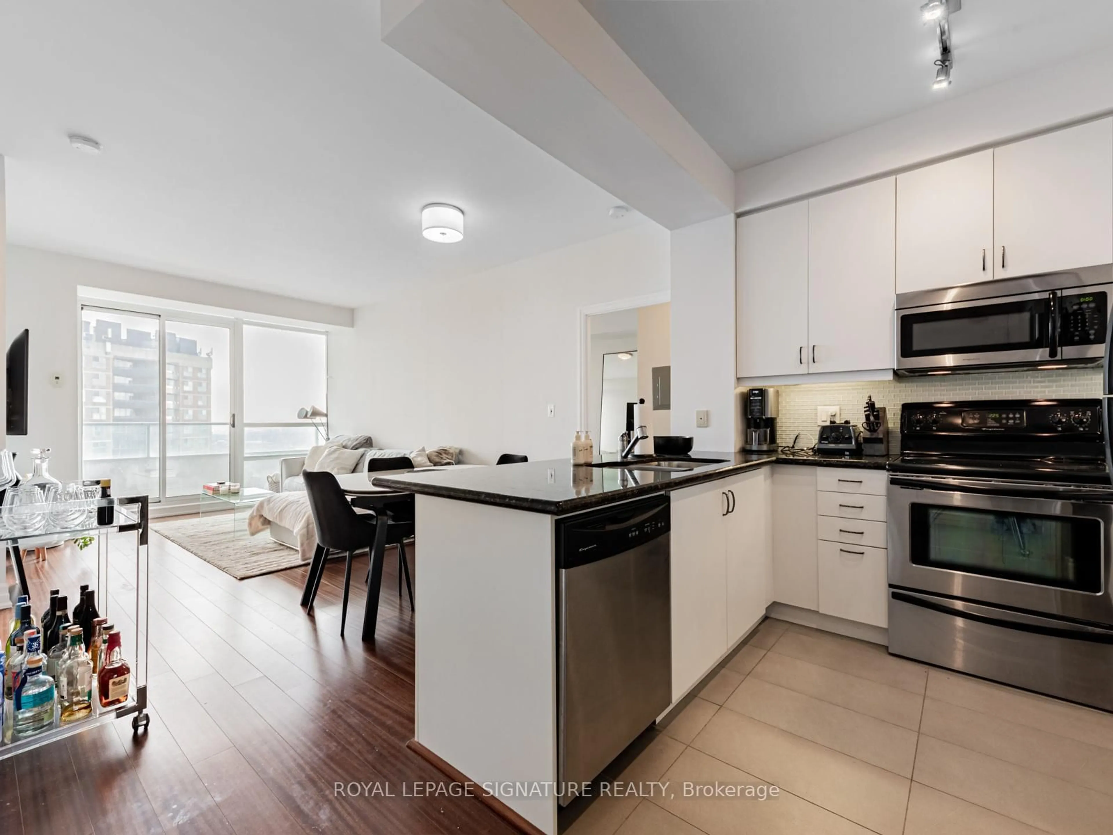 Open concept kitchen, unknown for 500 St Clair Ave #1607, Toronto Ontario M6C 1A8