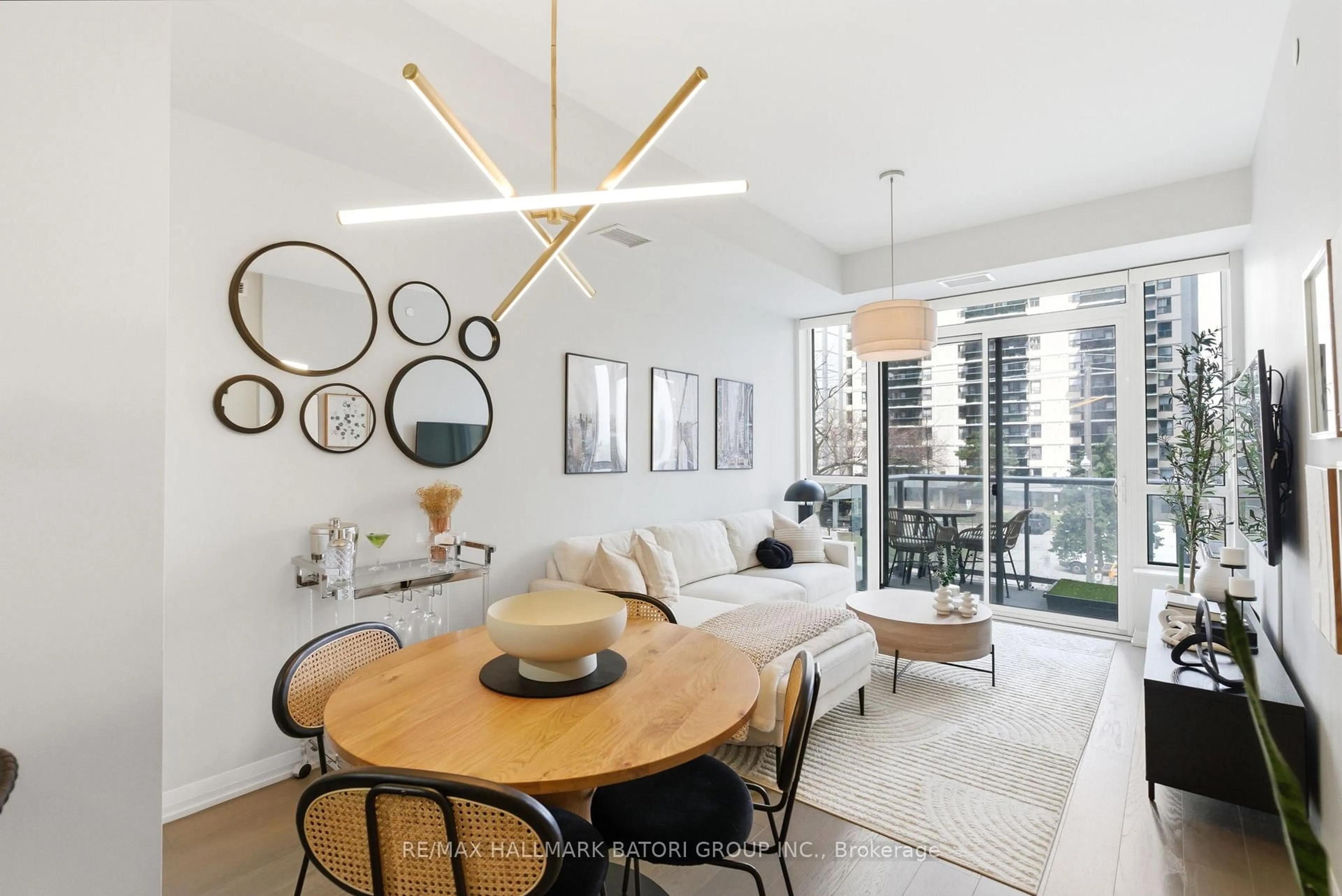 Living room with furniture, unknown for 101 Erskine Ave #217, Toronto Ontario M4P 1Y5