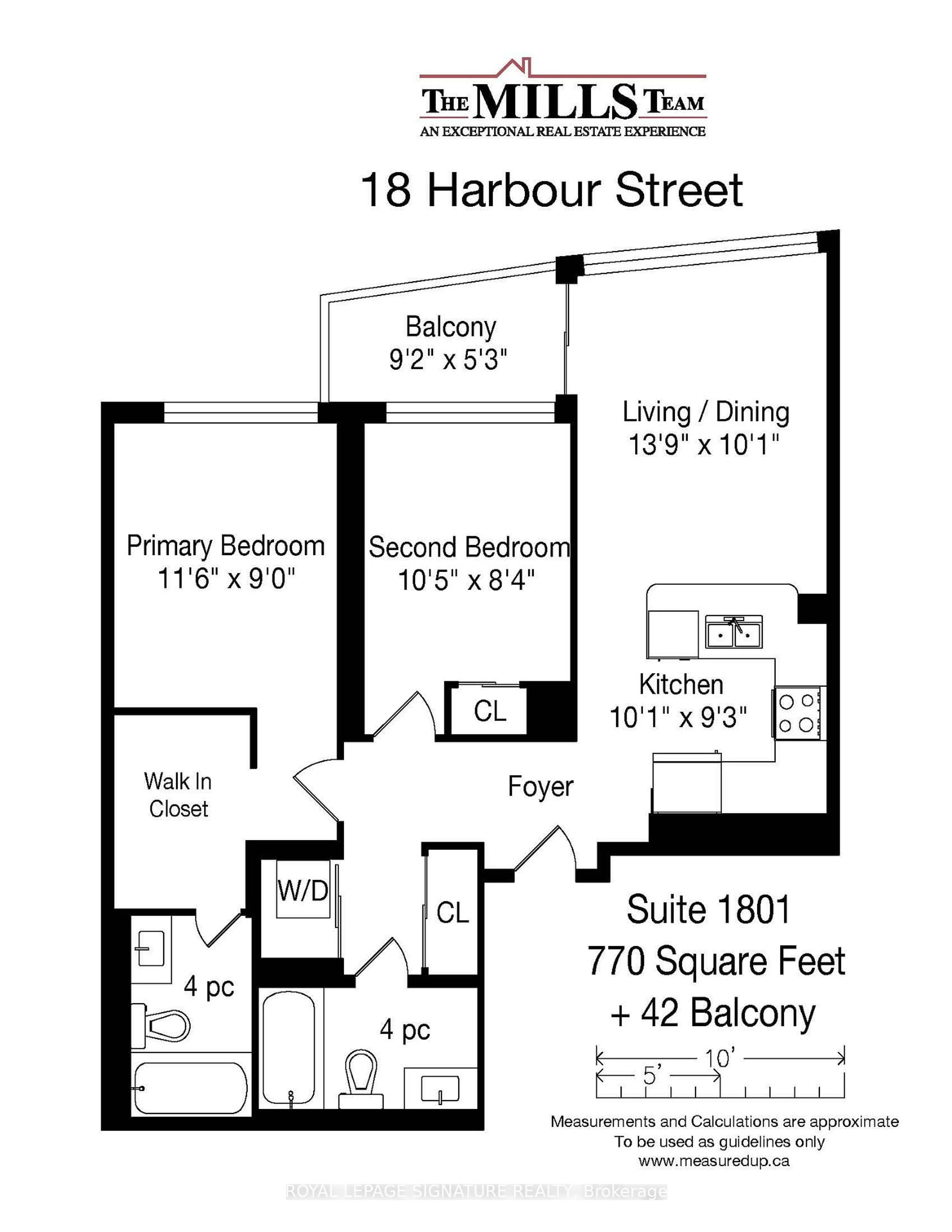 Floor plan for 18 Harbour St #1801, Toronto Ontario M5J 2Z6