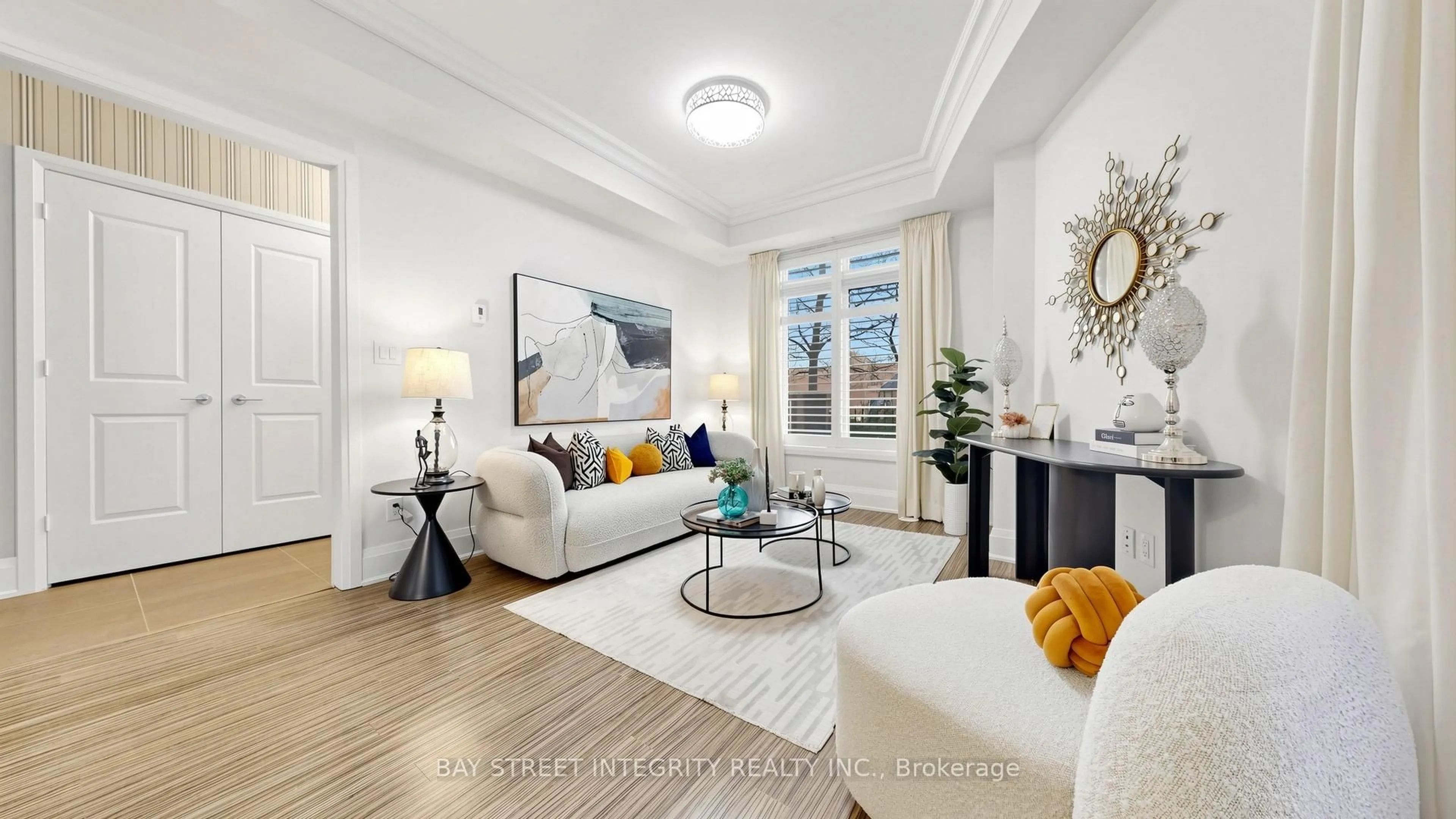 Living room with furniture, unknown for 9 Oakburn Cres #TH36, Toronto Ontario M2N 2T5