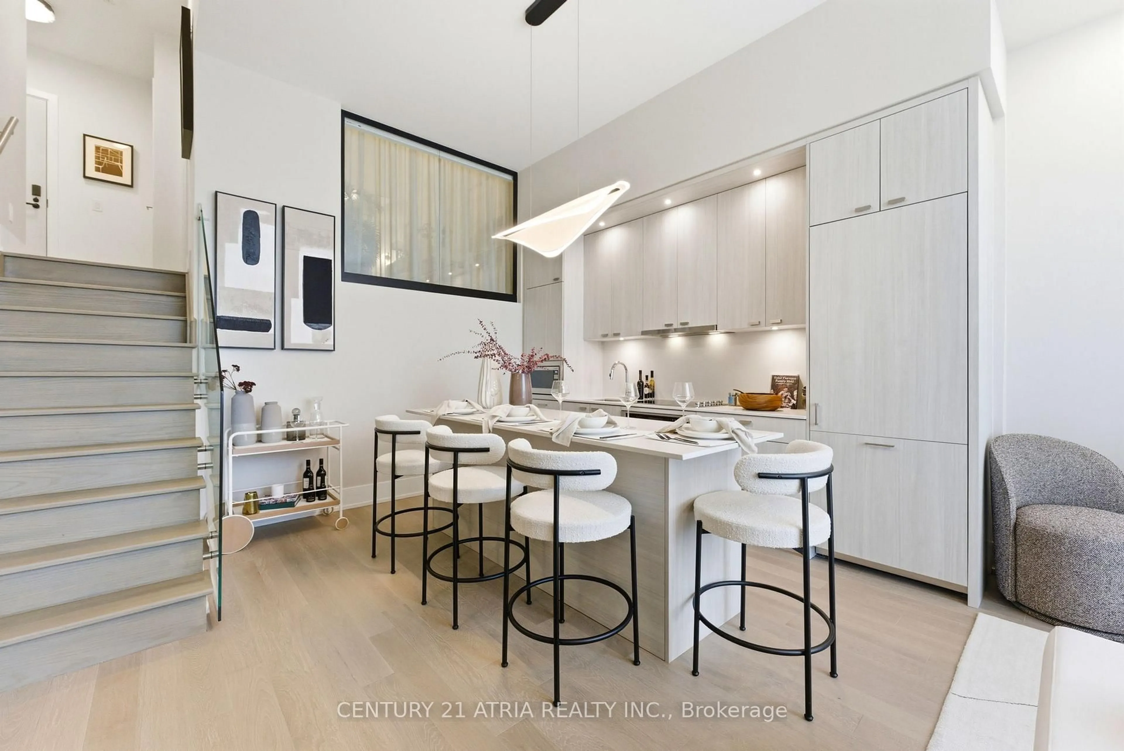 Contemporary kitchen, ceramic/tile floor for 115 Denison Ave #315, Toronto Ontario M5T 0E6