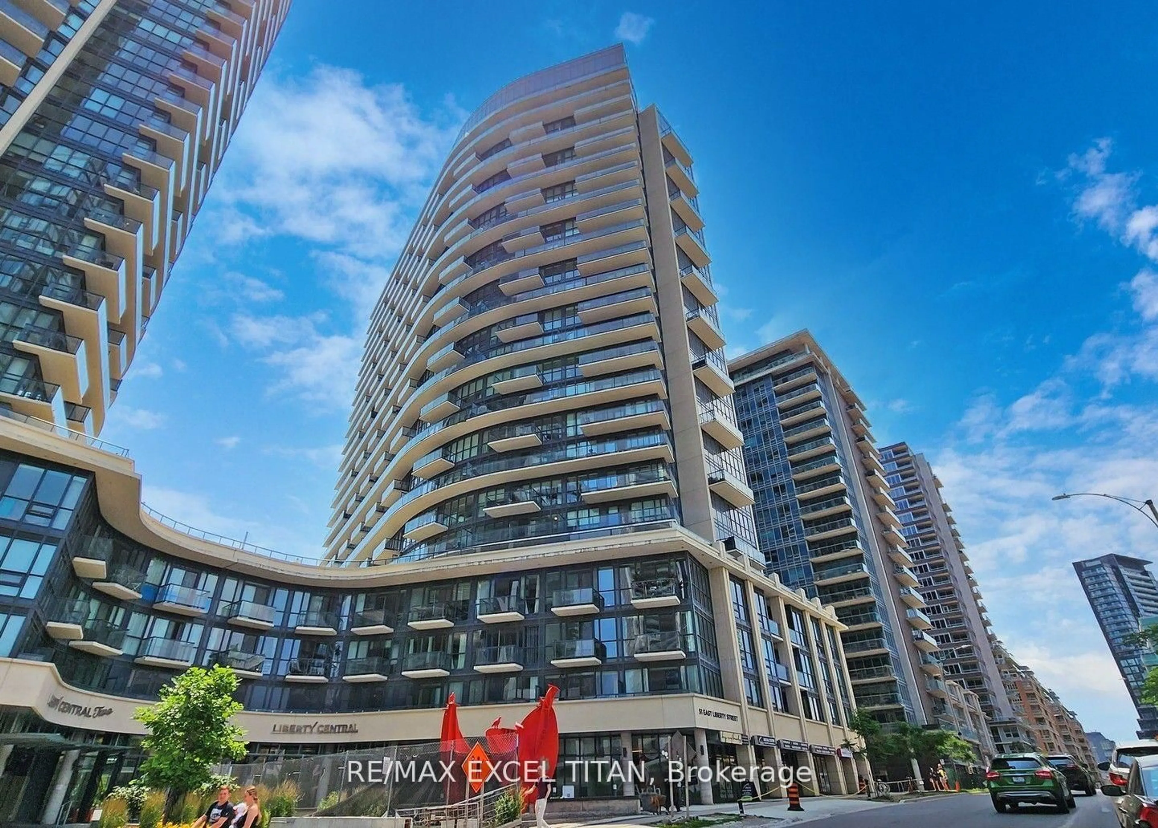 A pic from outside/outdoor area/front of a property/back of a property/a pic from drone, unknown for 51 East Liberty St #1202, Toronto Ontario M6K 3P8