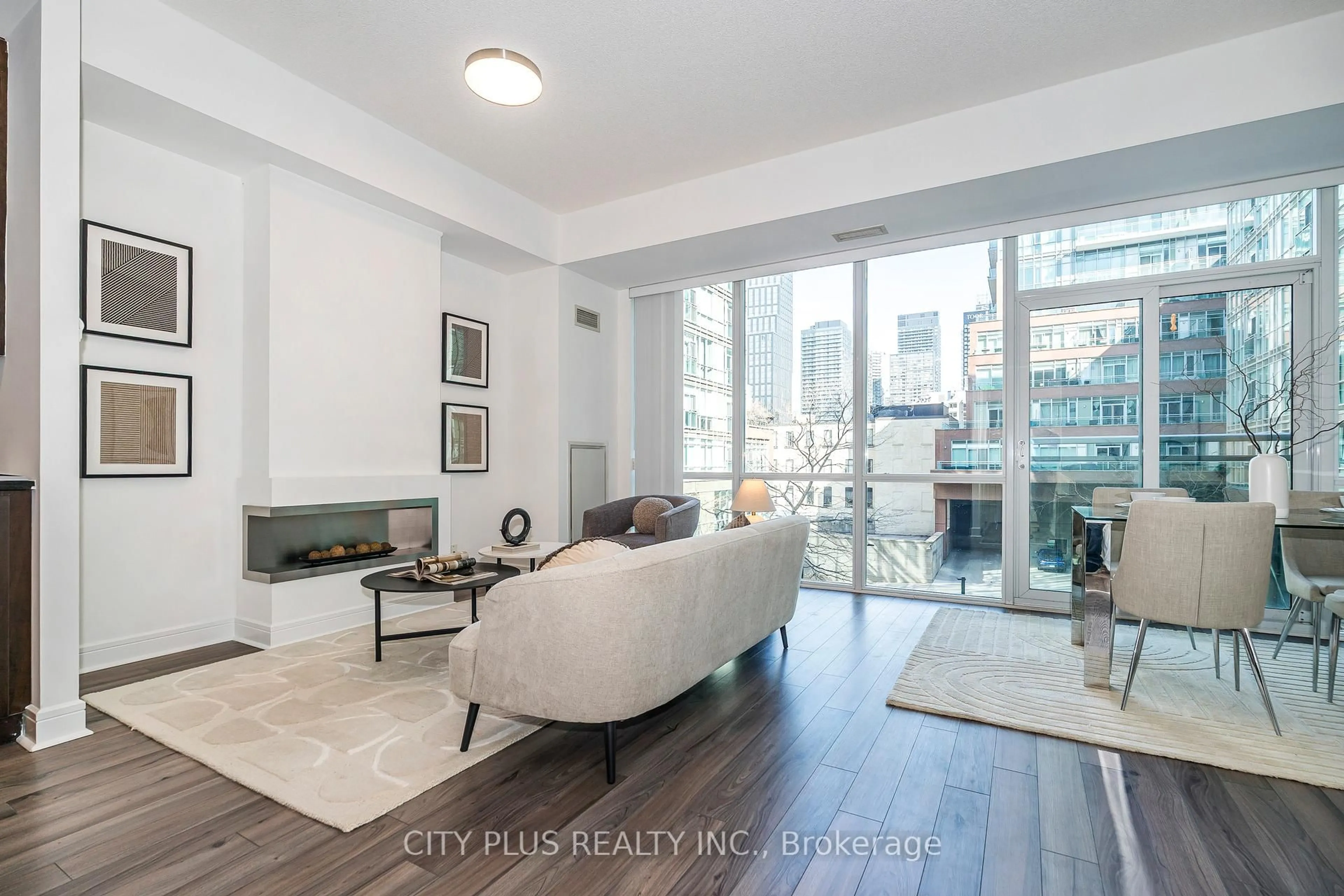 Living room with furniture, unknown for 112 George St #S304, Toronto Ontario M5A 2M5