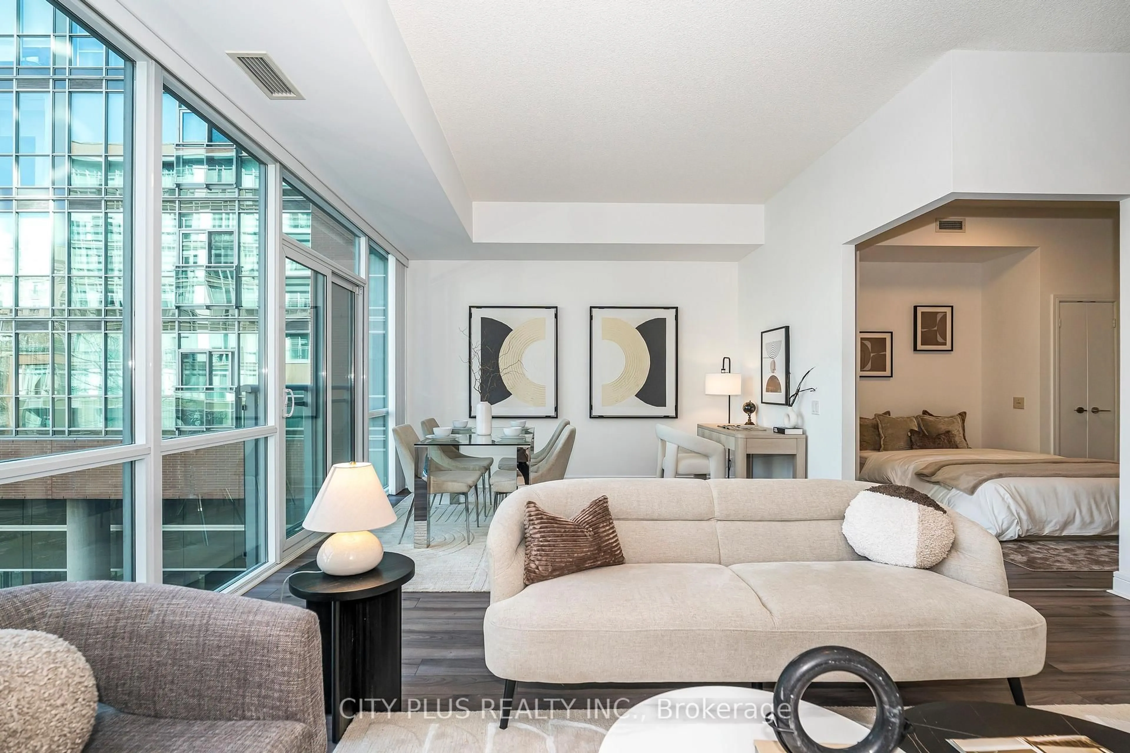 Living room with furniture, unknown for 112 George St #S304, Toronto Ontario M5A 2M5