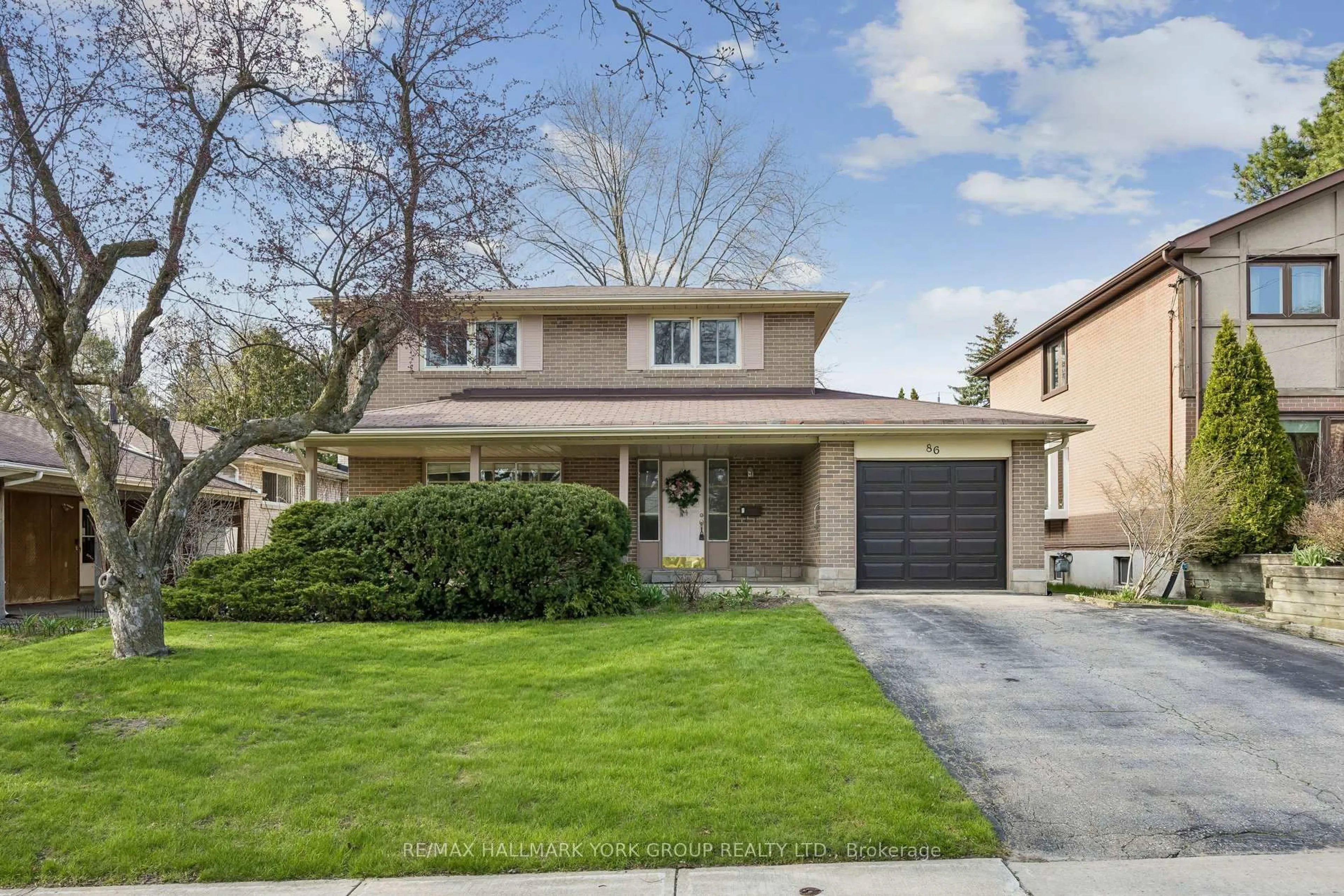 Home with brick exterior material, street for 86 Nymark Ave, Toronto Ontario M2J 2H2