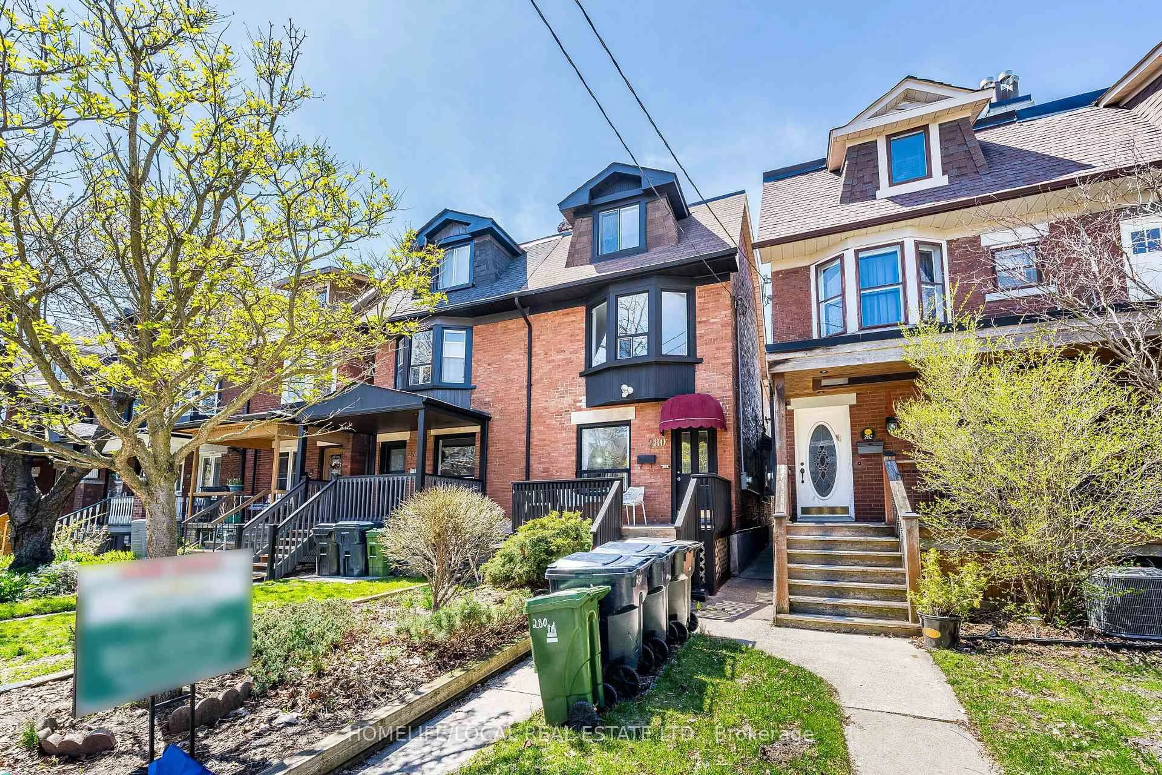 Home with brick exterior material, street for 280 St Clarens Ave, Toronto Ontario M6H 3W3
