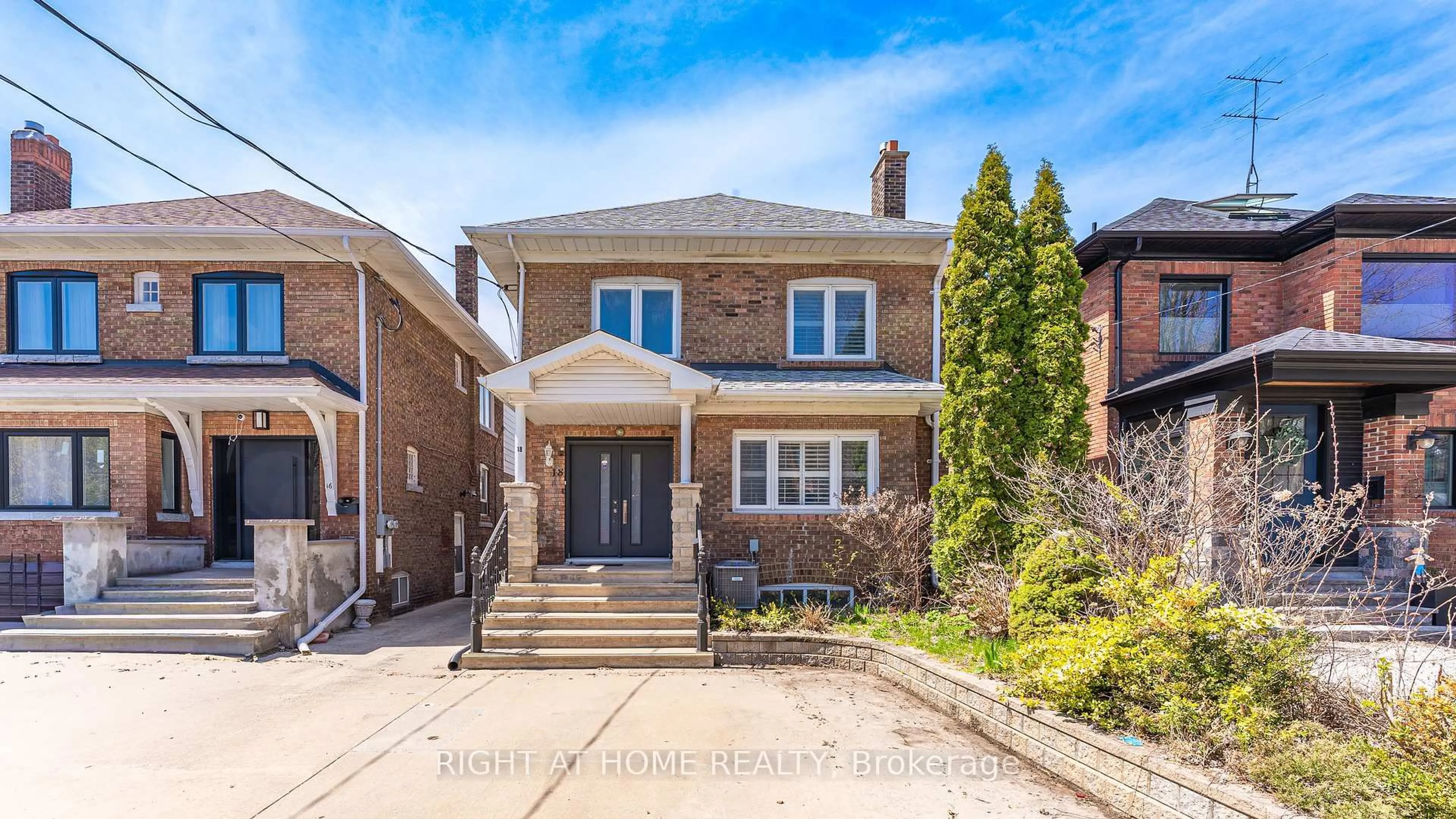 Home with brick exterior material, street for 18 Rusholme Rd, Toronto Ontario M6J 3H4