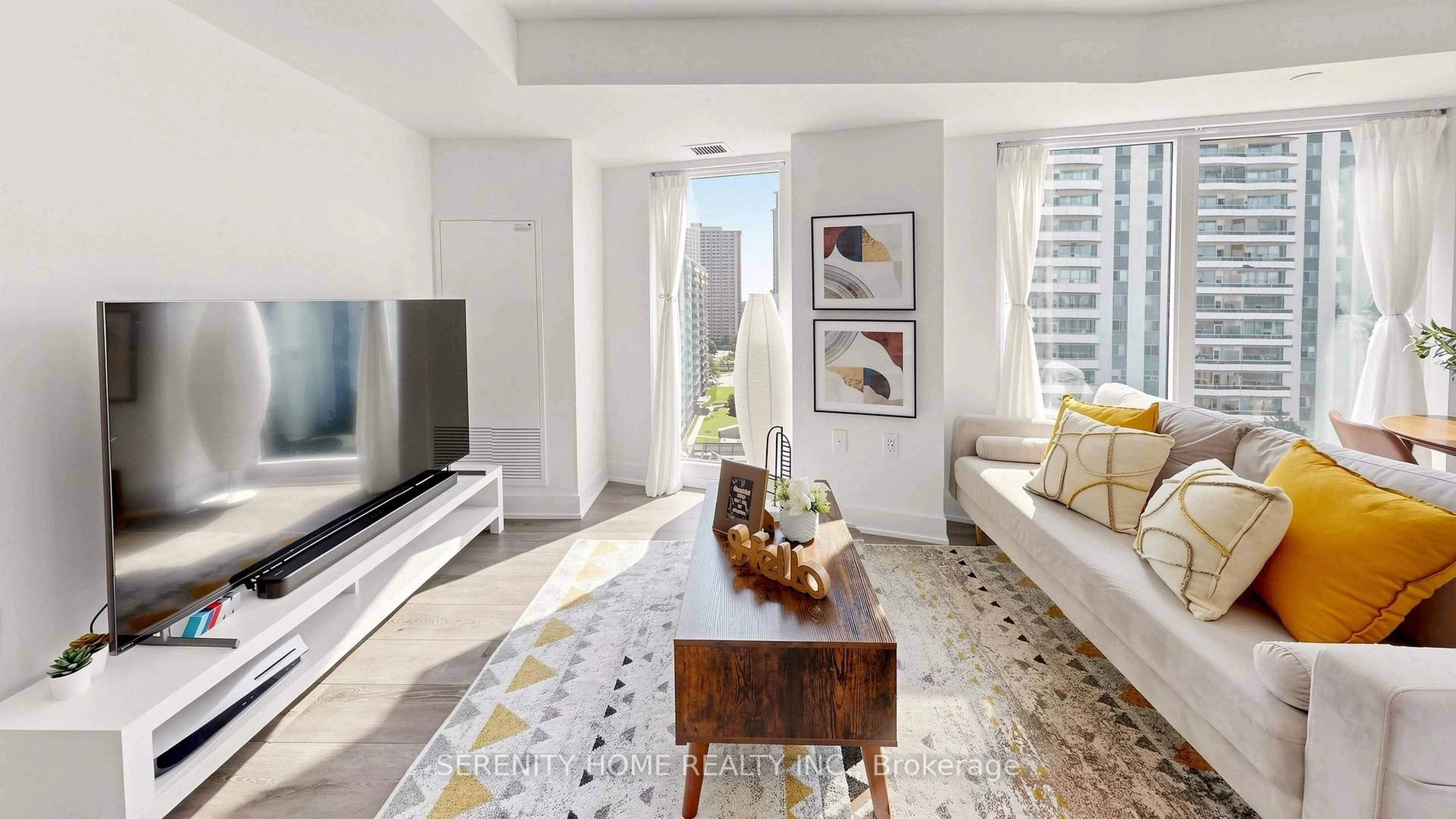 Living room with furniture, unknown for 575 Bloor St #908, Toronto Ontario M4W 0B2