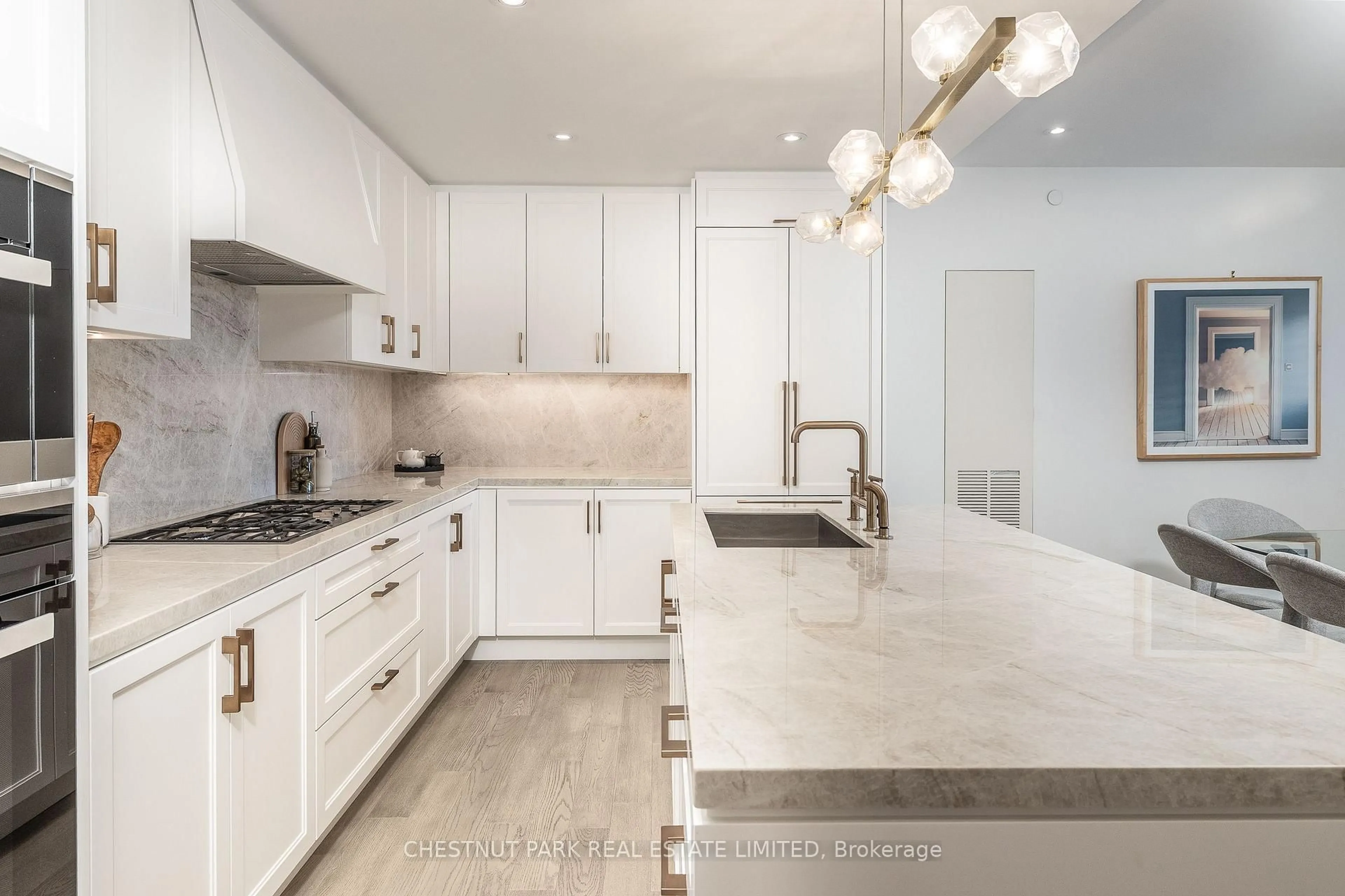Contemporary kitchen, ceramic/tile floor for 1 Strathgowan Ave #408, Toronto Ontario M4N 0B3