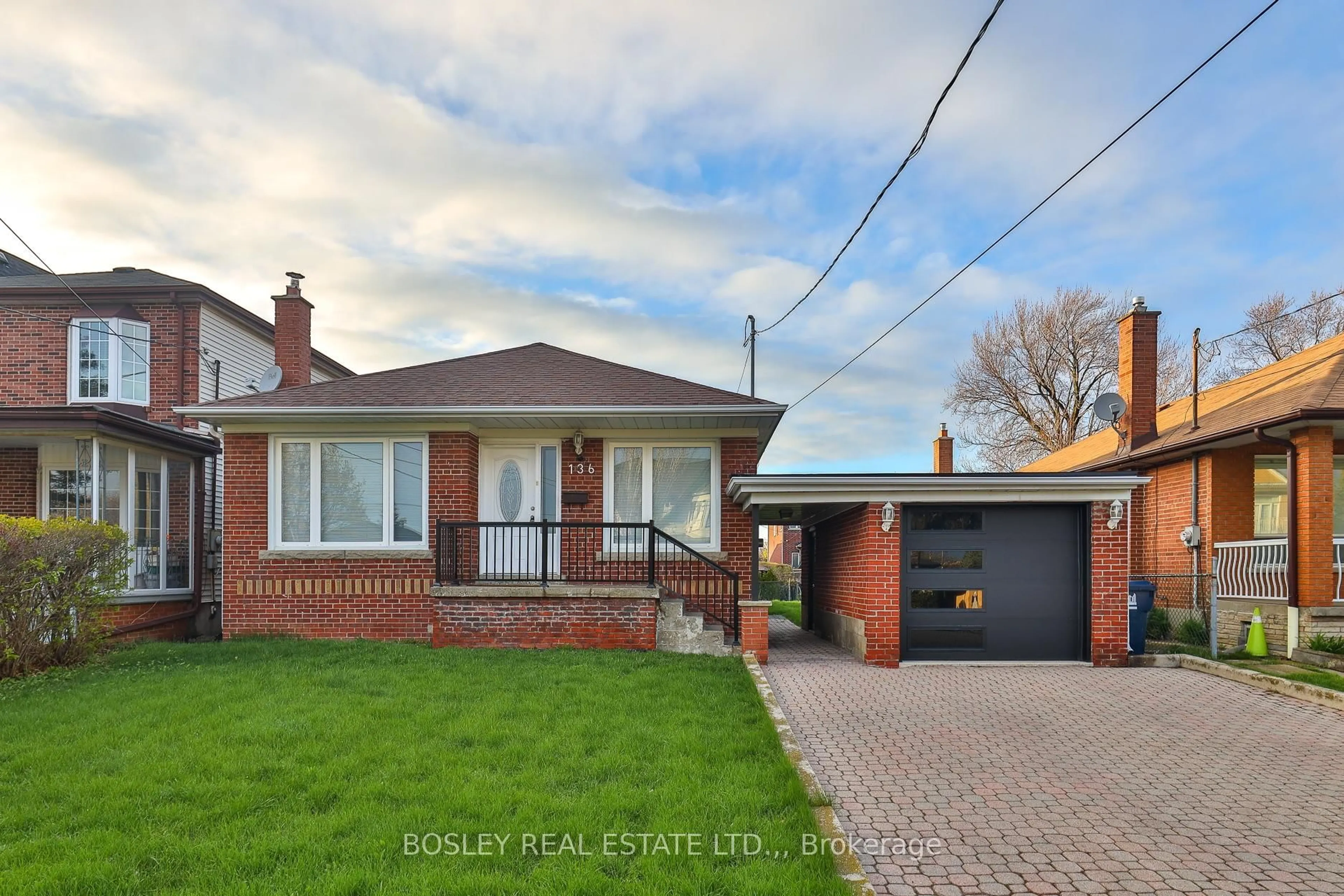 Home with brick exterior material, street for 136 Regina Ave, Toronto Ontario M6A 1R7