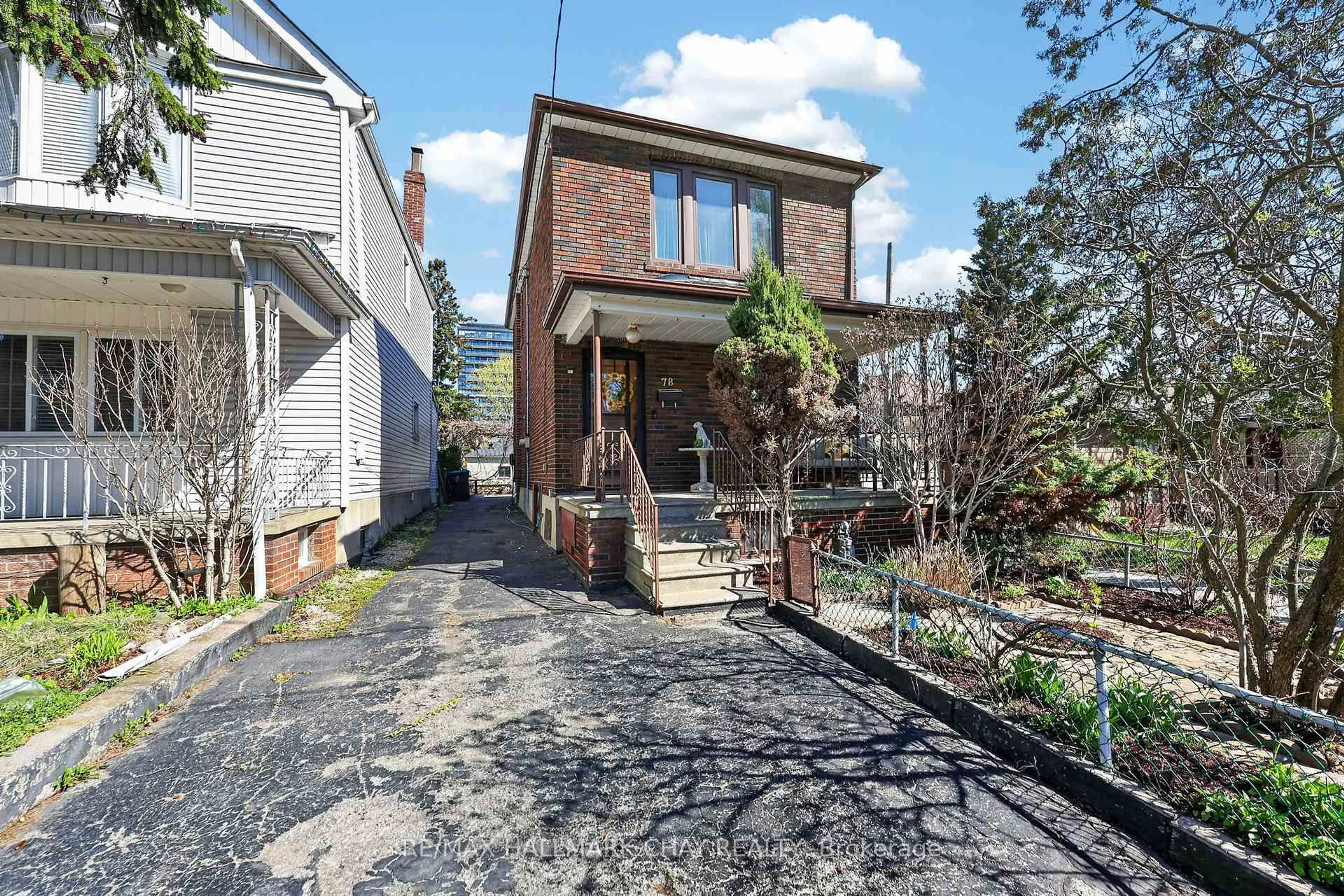 Home with brick exterior material, street for 78 Clovelly Ave, Toronto Ontario M6E 2E6