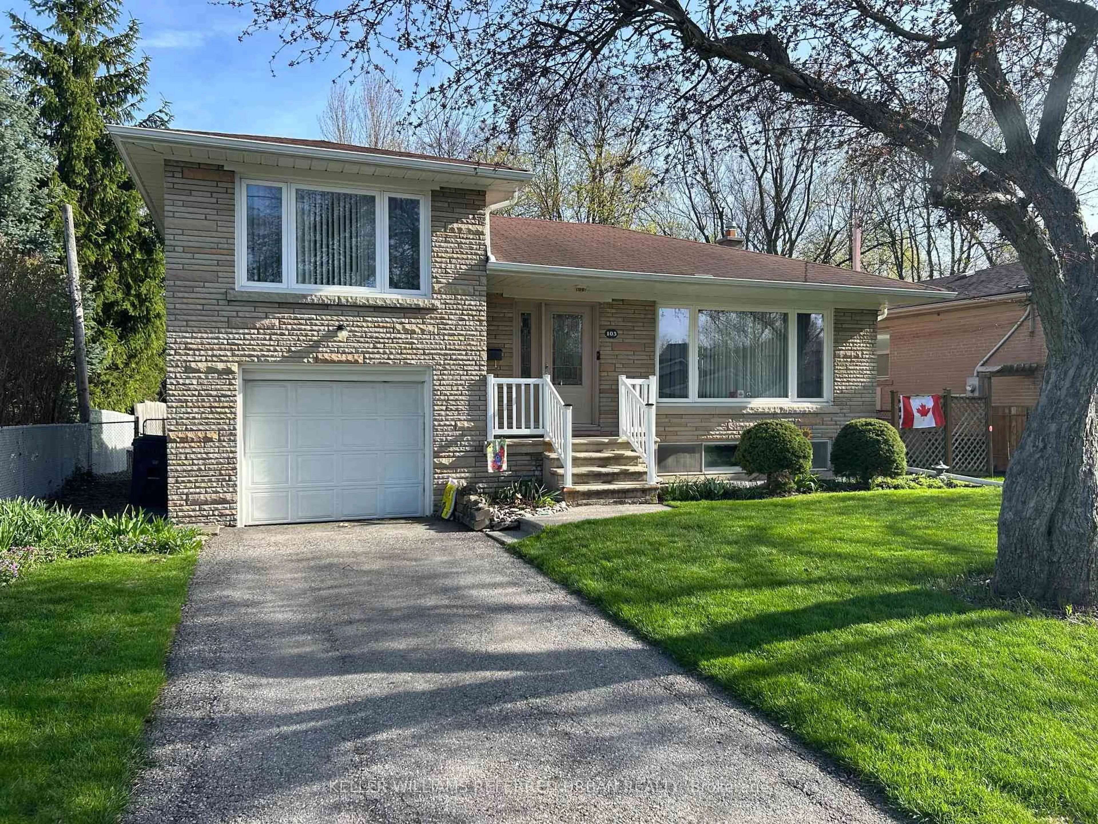 Home with vinyl exterior material, street for 103 Holcolm Rd, Toronto Ontario M2N 2E1