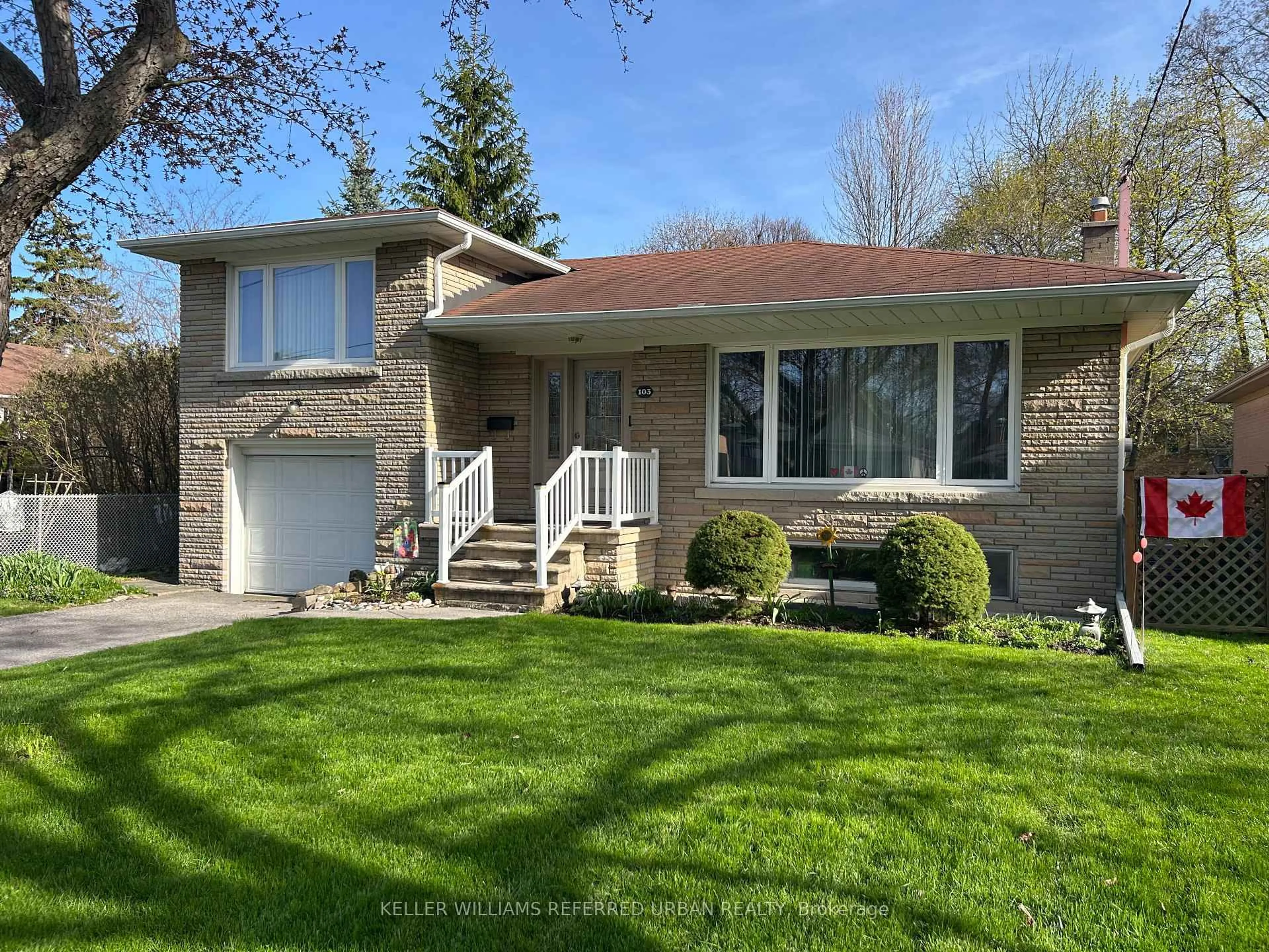 Home with vinyl exterior material, street for 103 Holcolm Rd, Toronto Ontario M2N 2E1