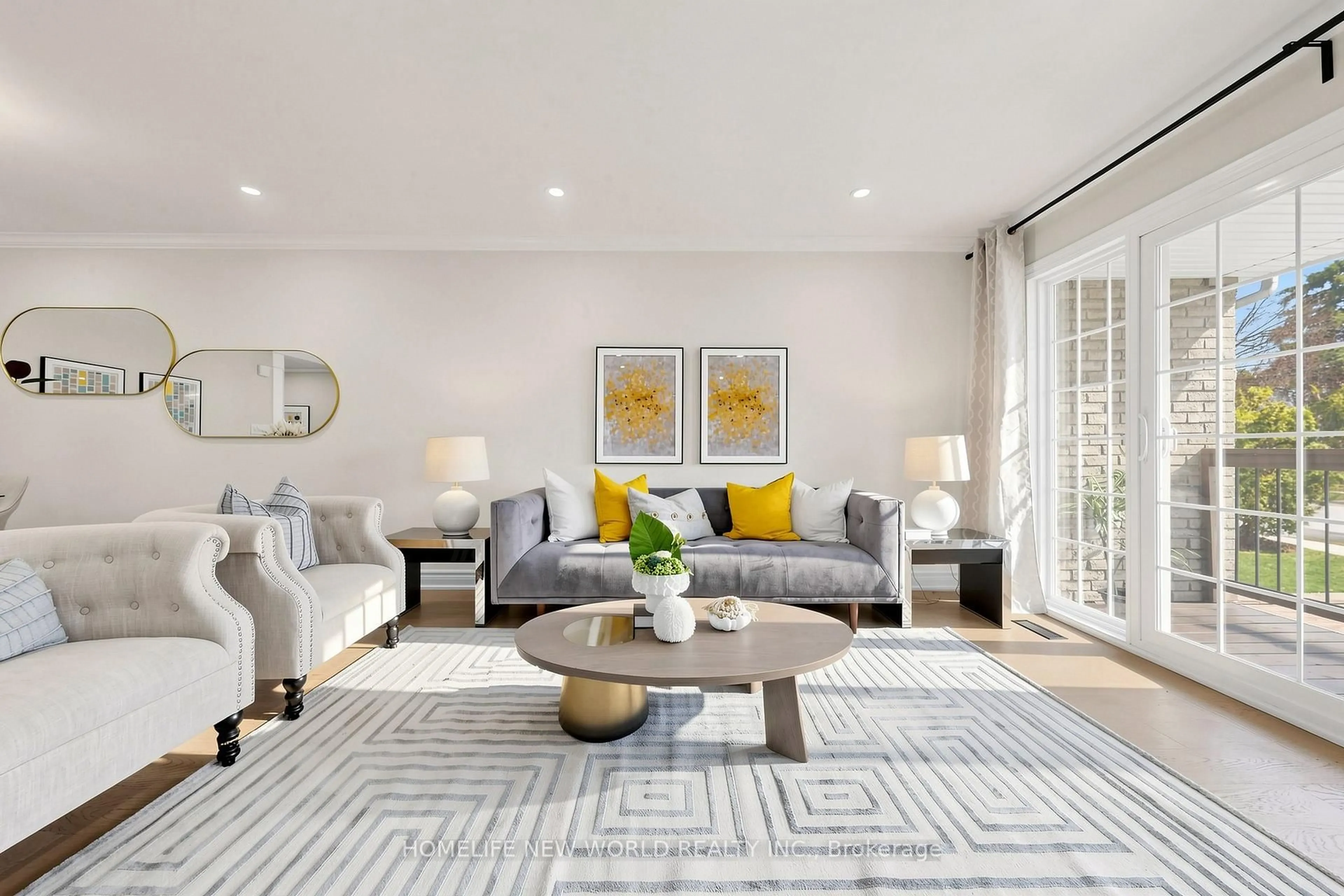 Living room with furniture, unknown for 10 Hines Dr, Toronto Ontario M2H 2M1