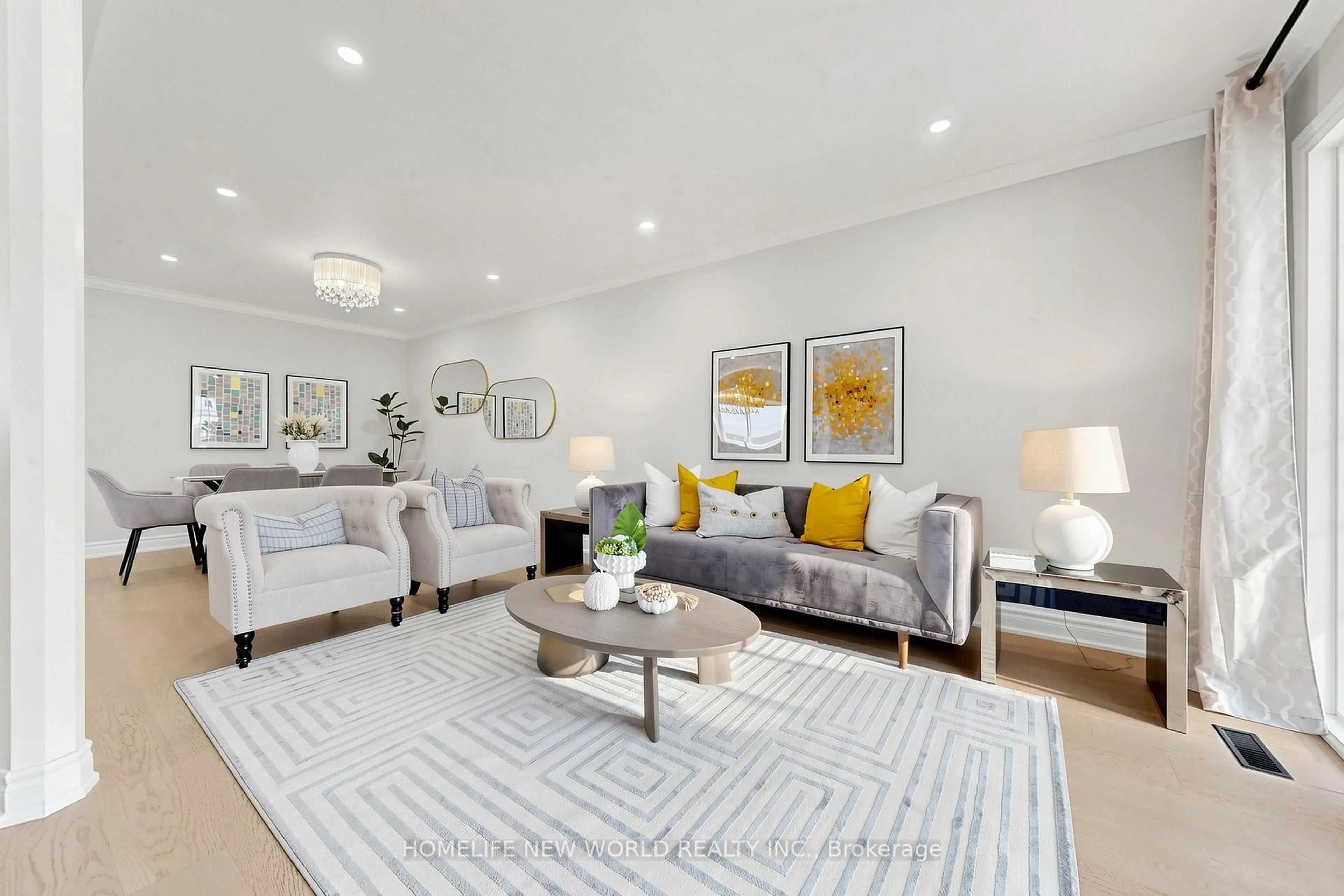 Living room with furniture, unknown for 10 Hines Dr, Toronto Ontario M2H 2M1