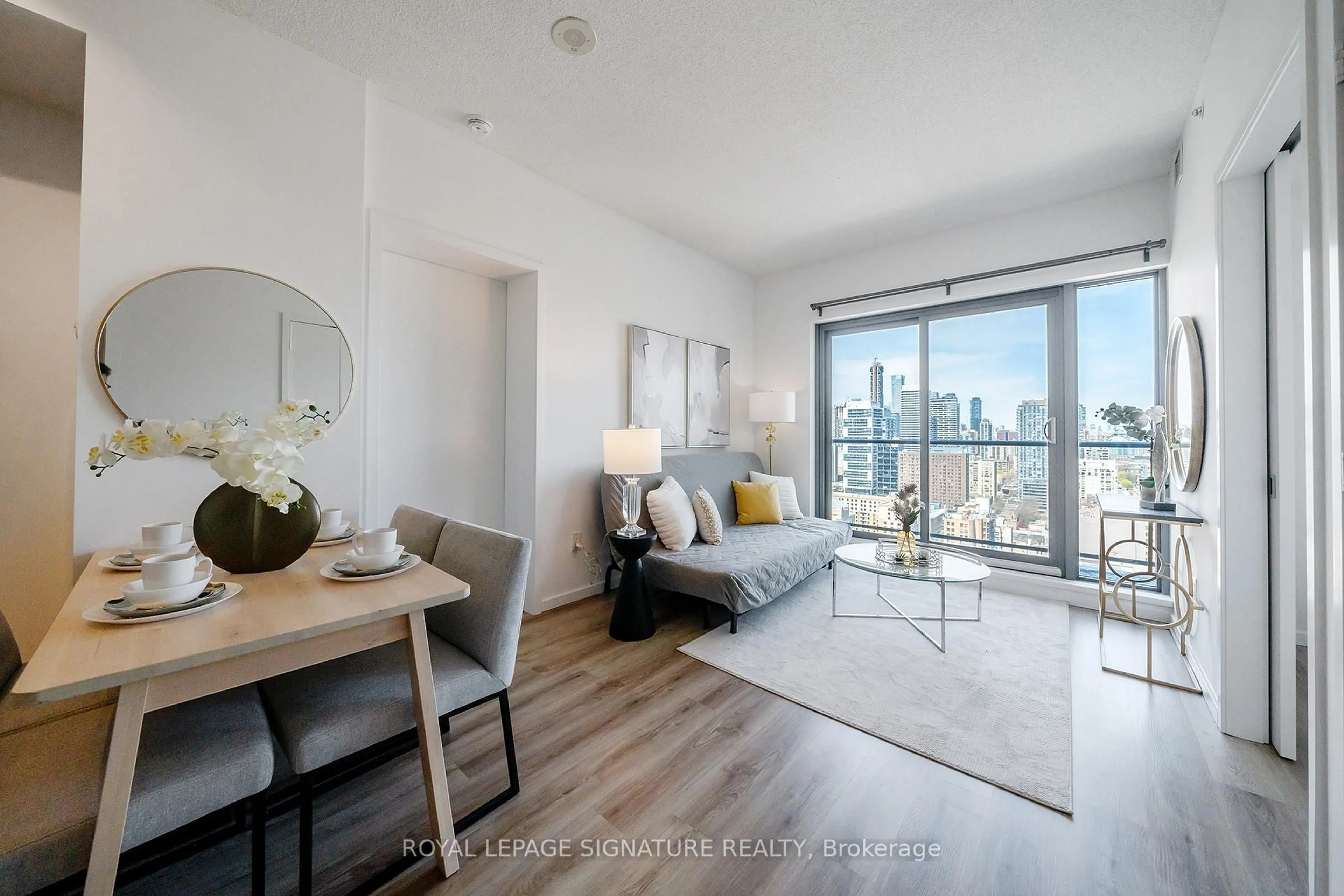 Living room with furniture, unknown for 159 Dundas St #2707, Toronto Ontario M5B 0A9