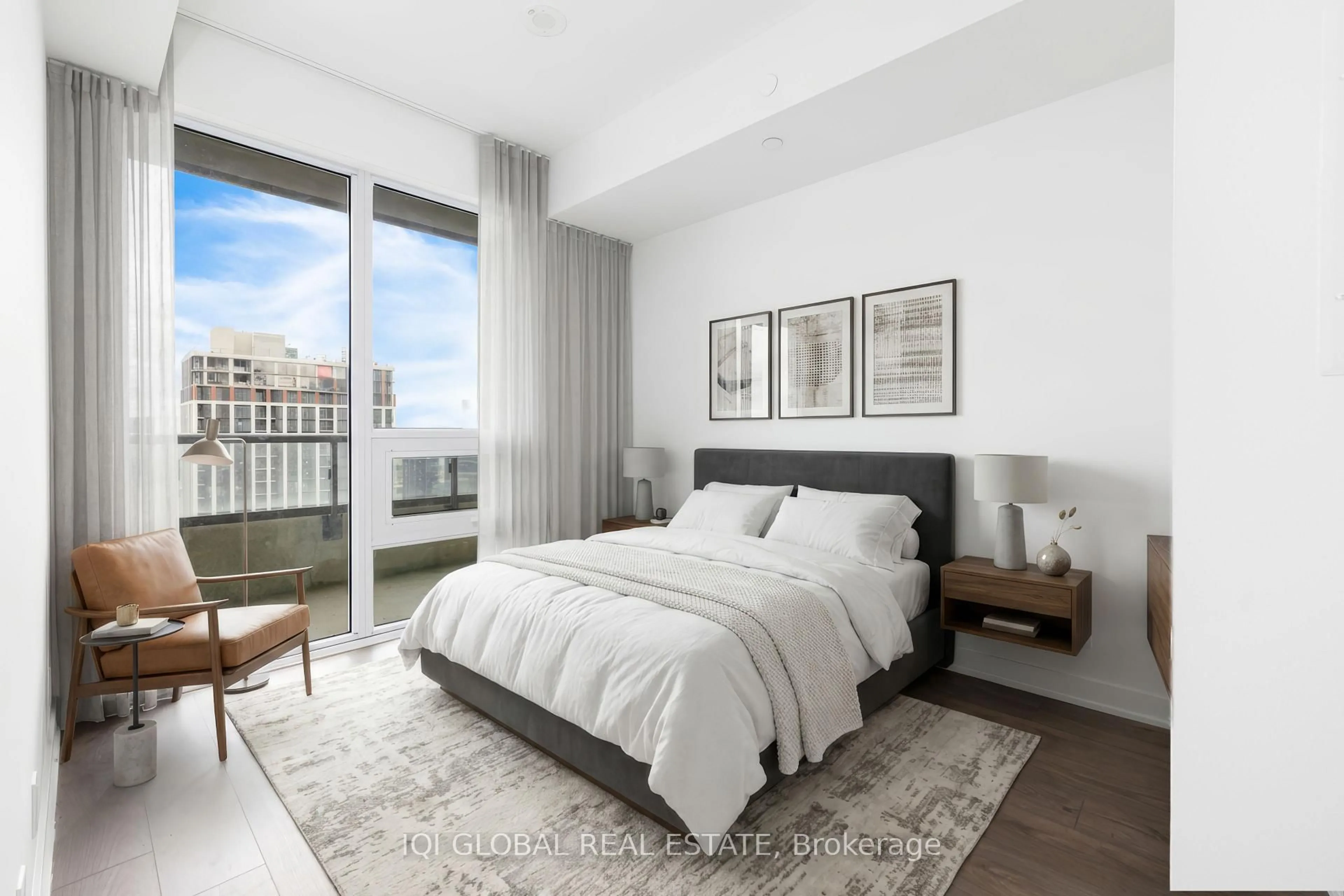 Bedroom with bed, unknown for 108 Peter St #5008, Toronto Ontario M5V 0W2