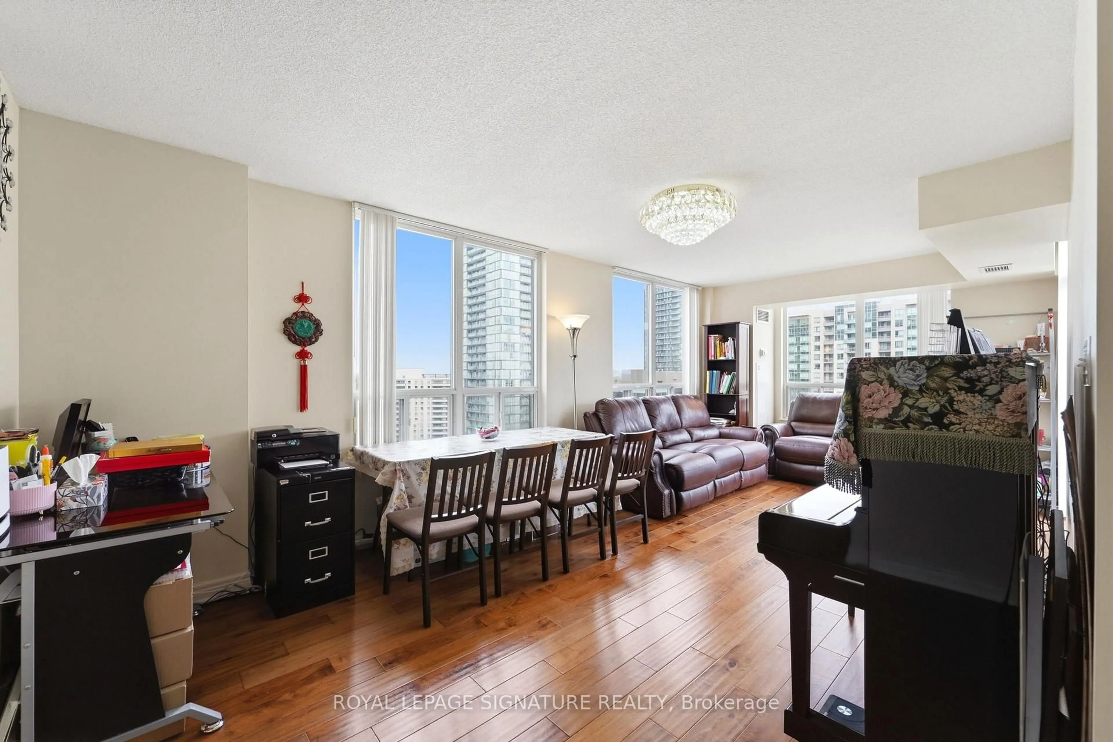 Living room with furniture, unknown for 28 Empress Ave #2302, Toronto Ontario M2N 6Z7