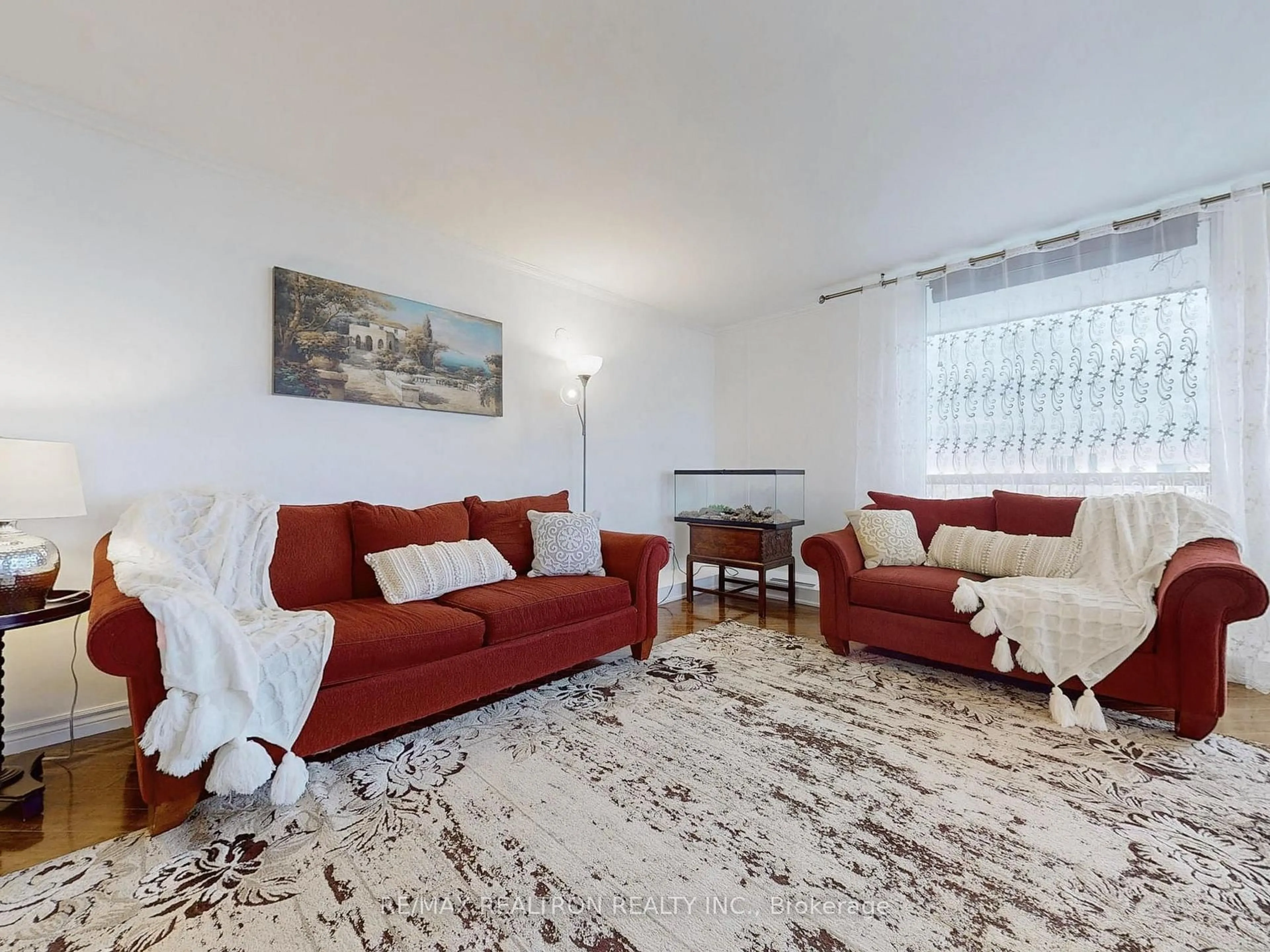Living room with furniture, carpet floor for 135 Antibes Dr #1706, Toronto Ontario M2R 2Z1