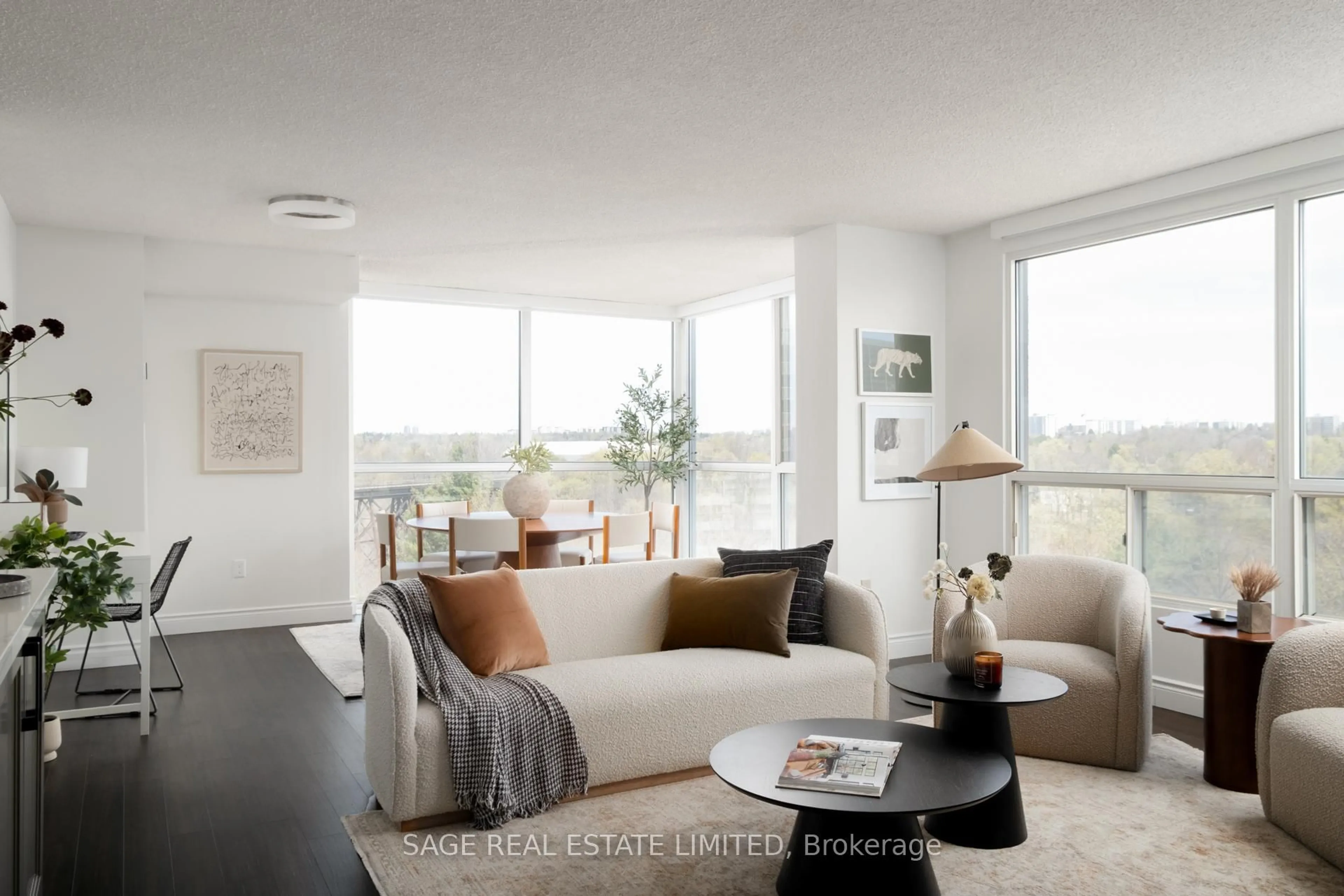 Living room with furniture, unknown for 7 Concorde Pl #401, Toronto Ontario M3C 3N4