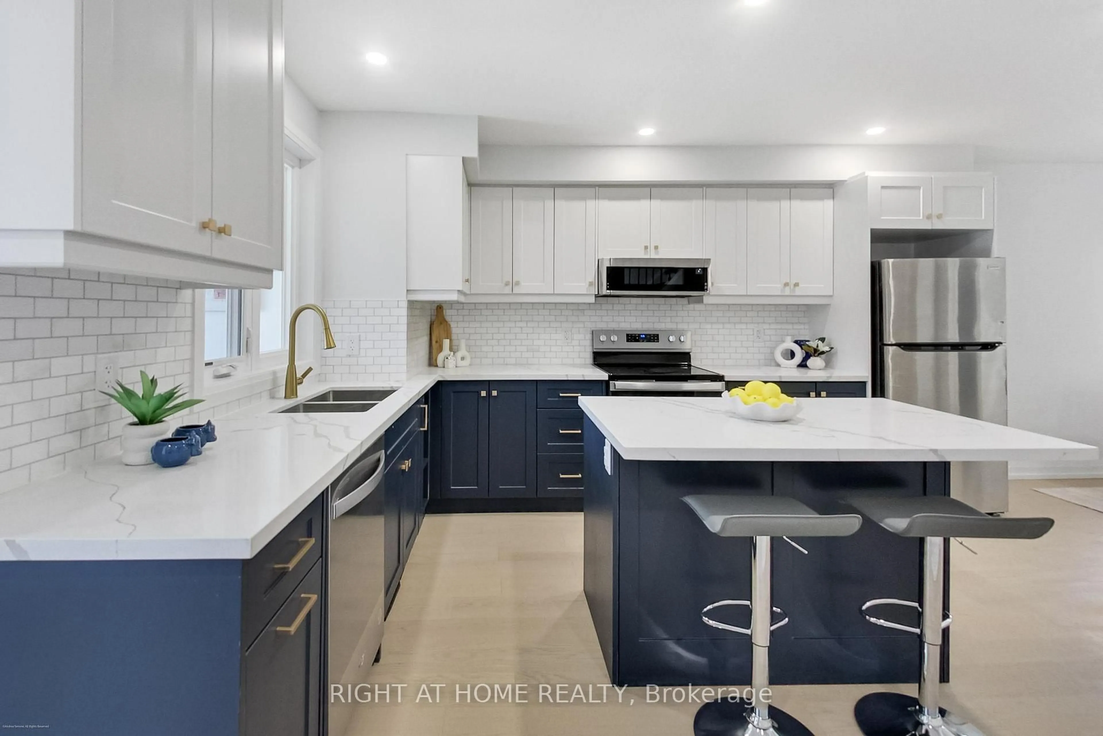 Contemporary kitchen, ceramic/tile floor for 259 Robina Ave, Toronto Ontario M6C 3Y9