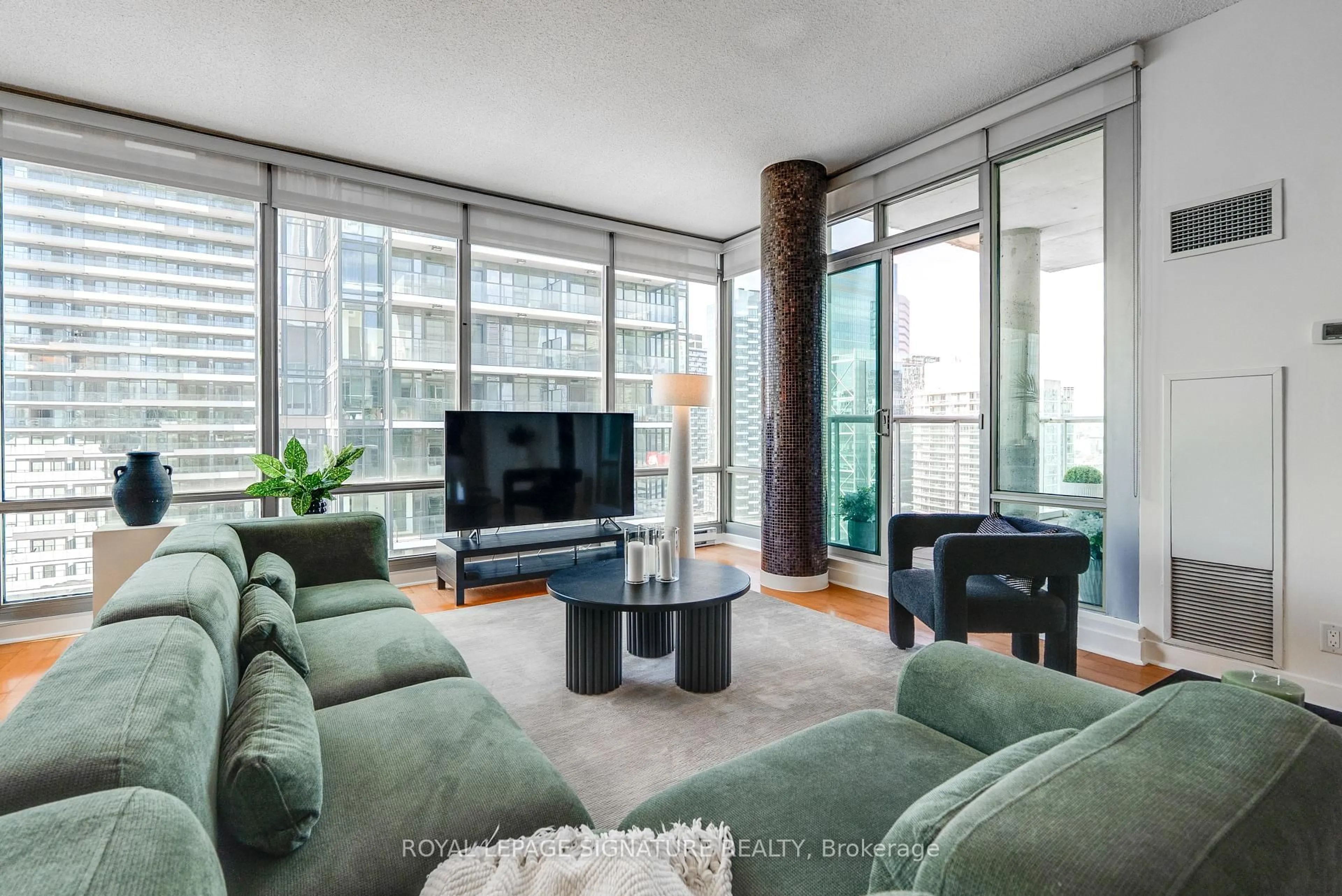 Living room with furniture, unknown for 81 Navy Wharf Crt #3803, Toronto Ontario M5V 3S2