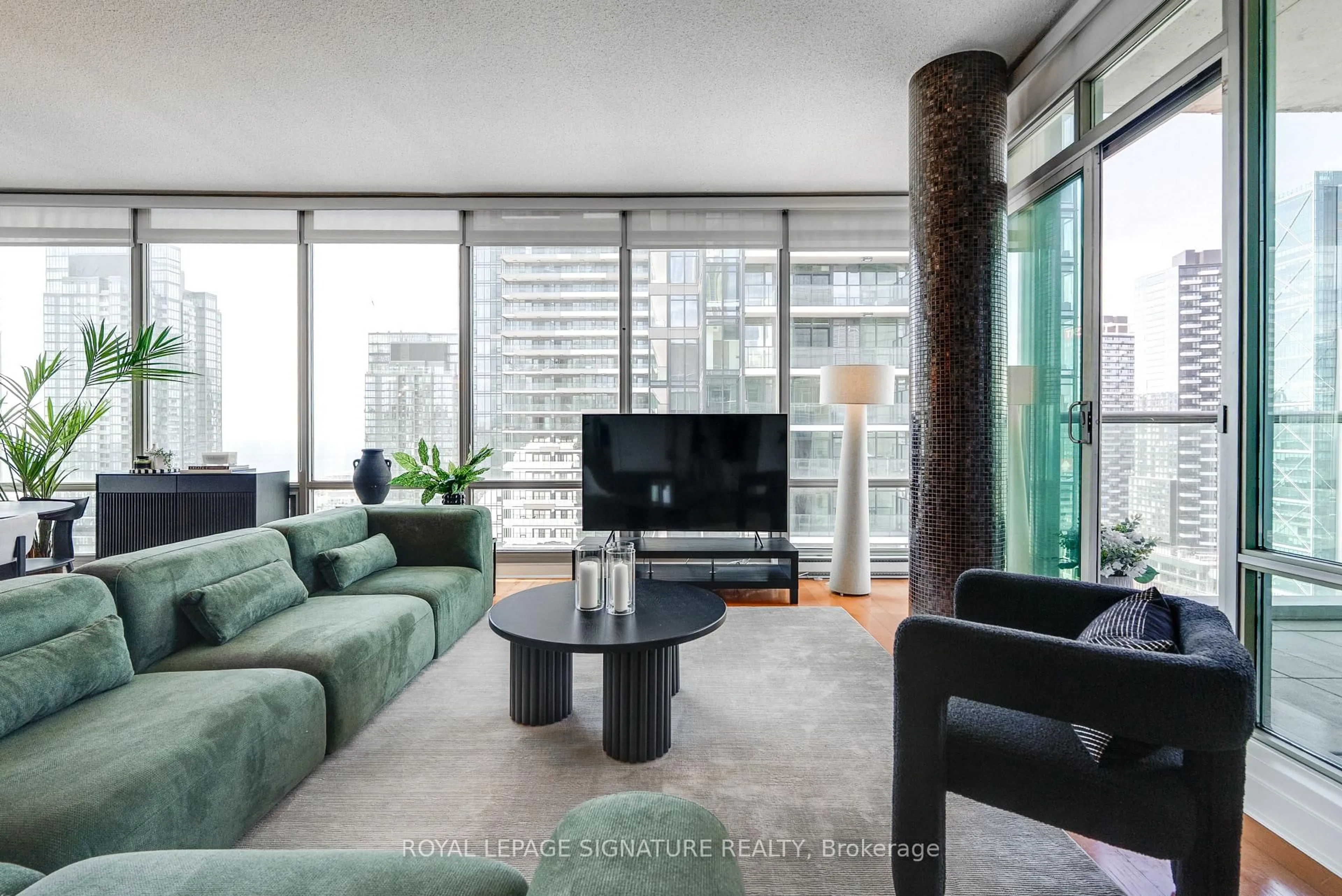 Living room with furniture, unknown for 81 Navy Wharf Crt #3803, Toronto Ontario M5V 3S2