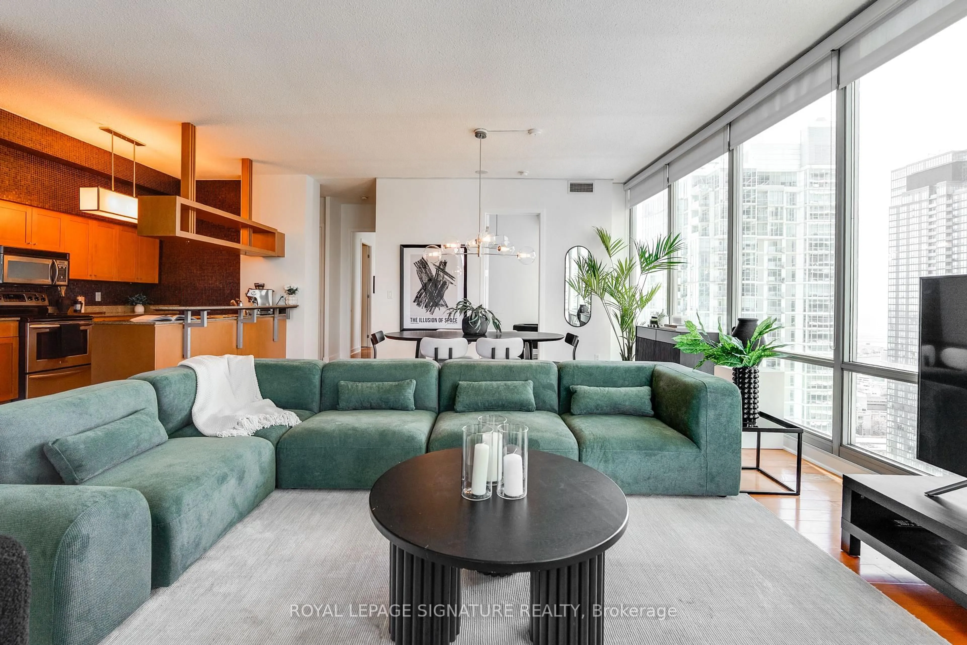 Living room with furniture, unknown for 81 Navy Wharf Crt #3803, Toronto Ontario M5V 3S2