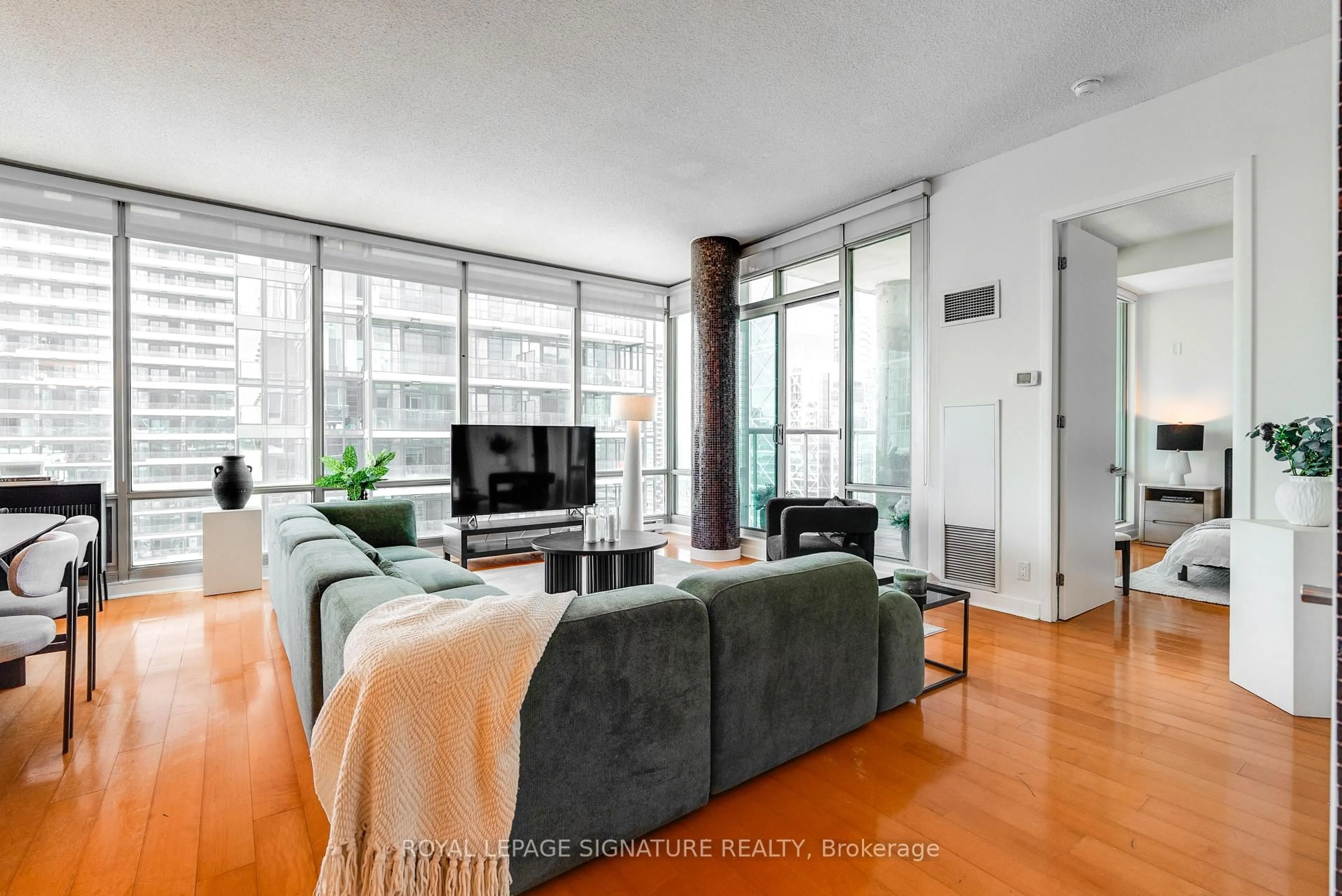 Living room with furniture, unknown for 81 Navy Wharf Crt #3803, Toronto Ontario M5V 3S2