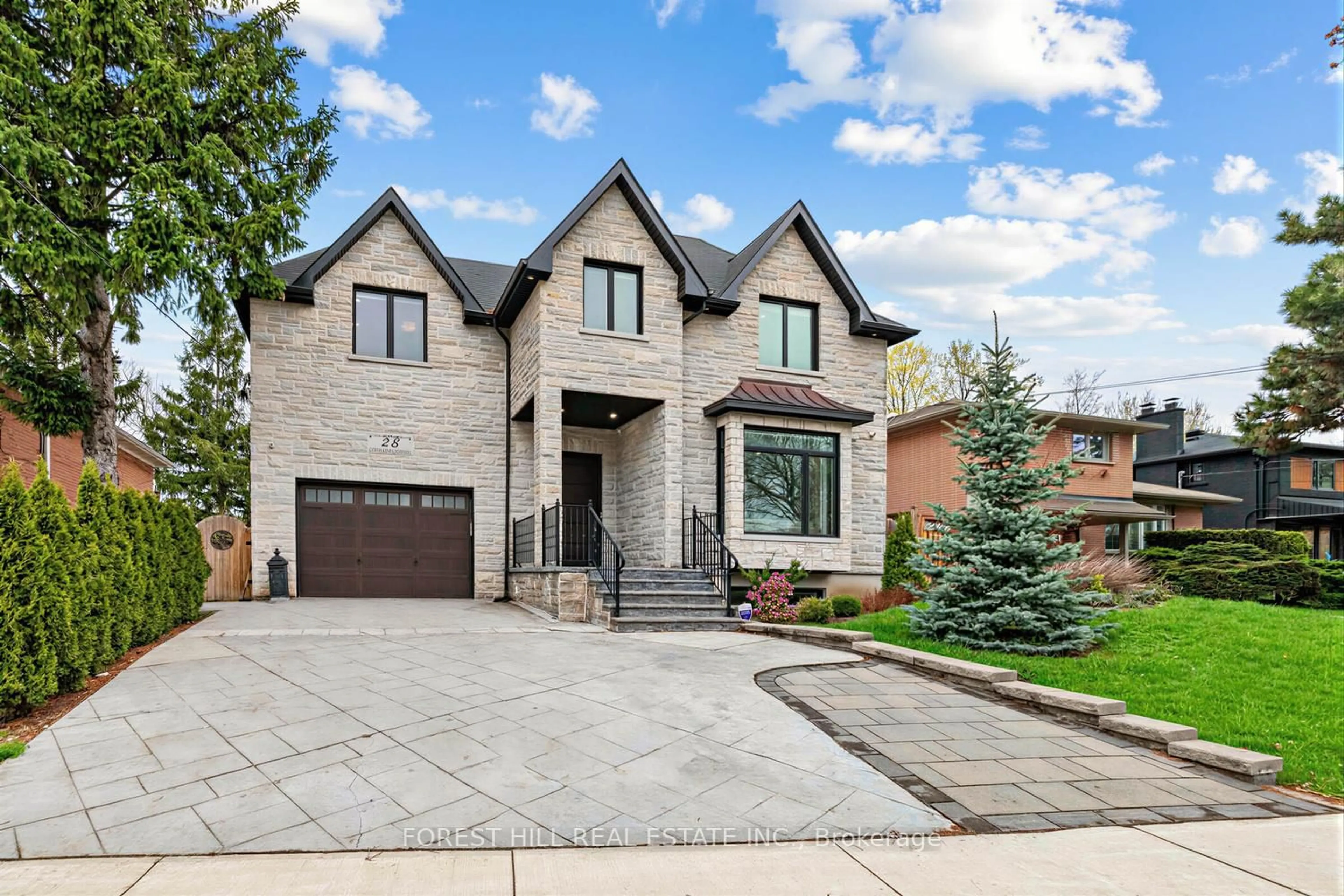 Home with brick exterior material, street for 28 Camwood Cres, Toronto Ontario M3A 3L2